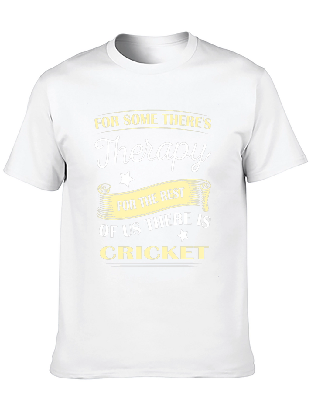 Cricket Therapy T-Shirt - Soft Cotton Black Tee