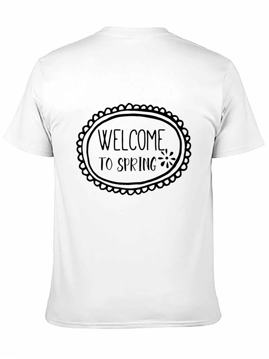 Welcome to Spring Black Graphic Tee