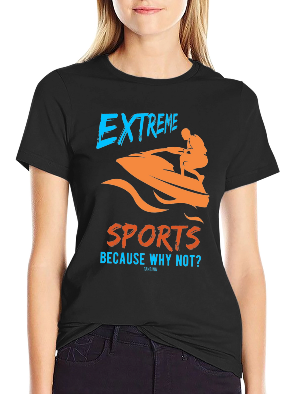 Extreme Sports Graphic T-Shirt - Black