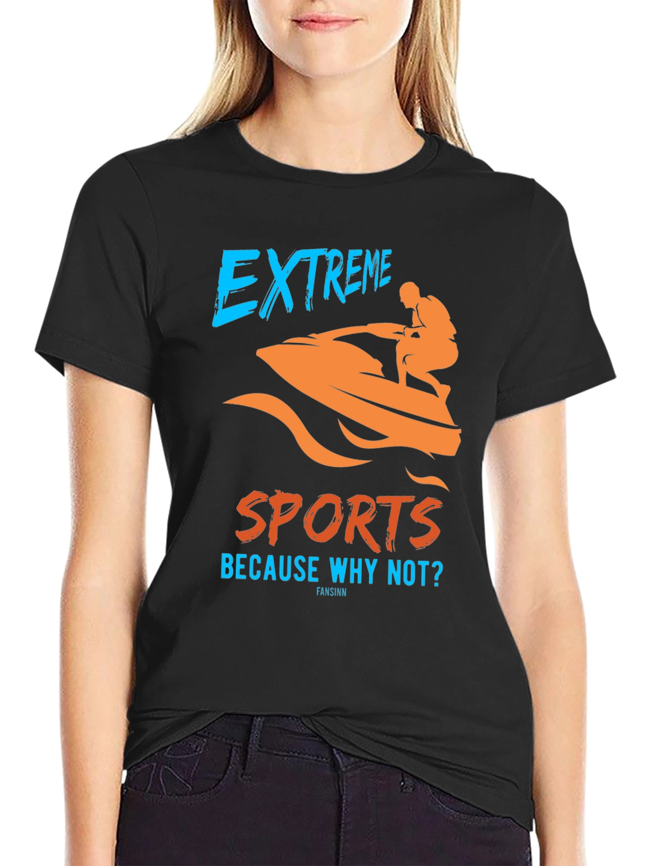 Extreme Sports Graphic T-Shirt - Black