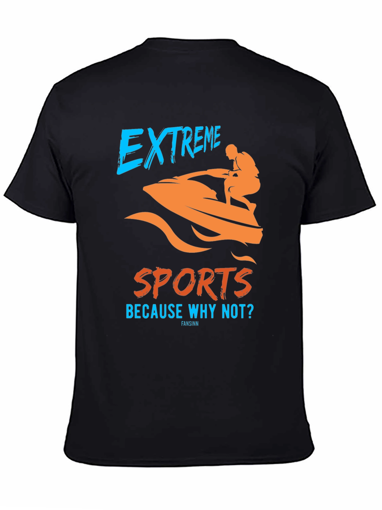 Extreme Sports Graphic T-Shirt - Black