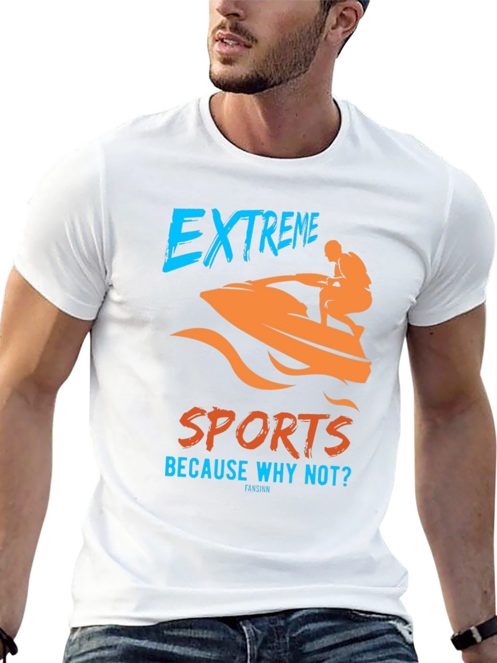 Extreme Sports Graphic T-Shirt - Black