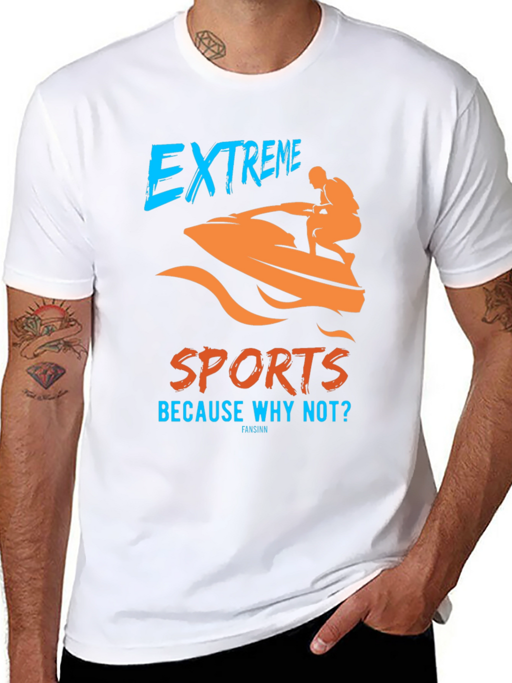 Extreme Sports Graphic T-Shirt - Black