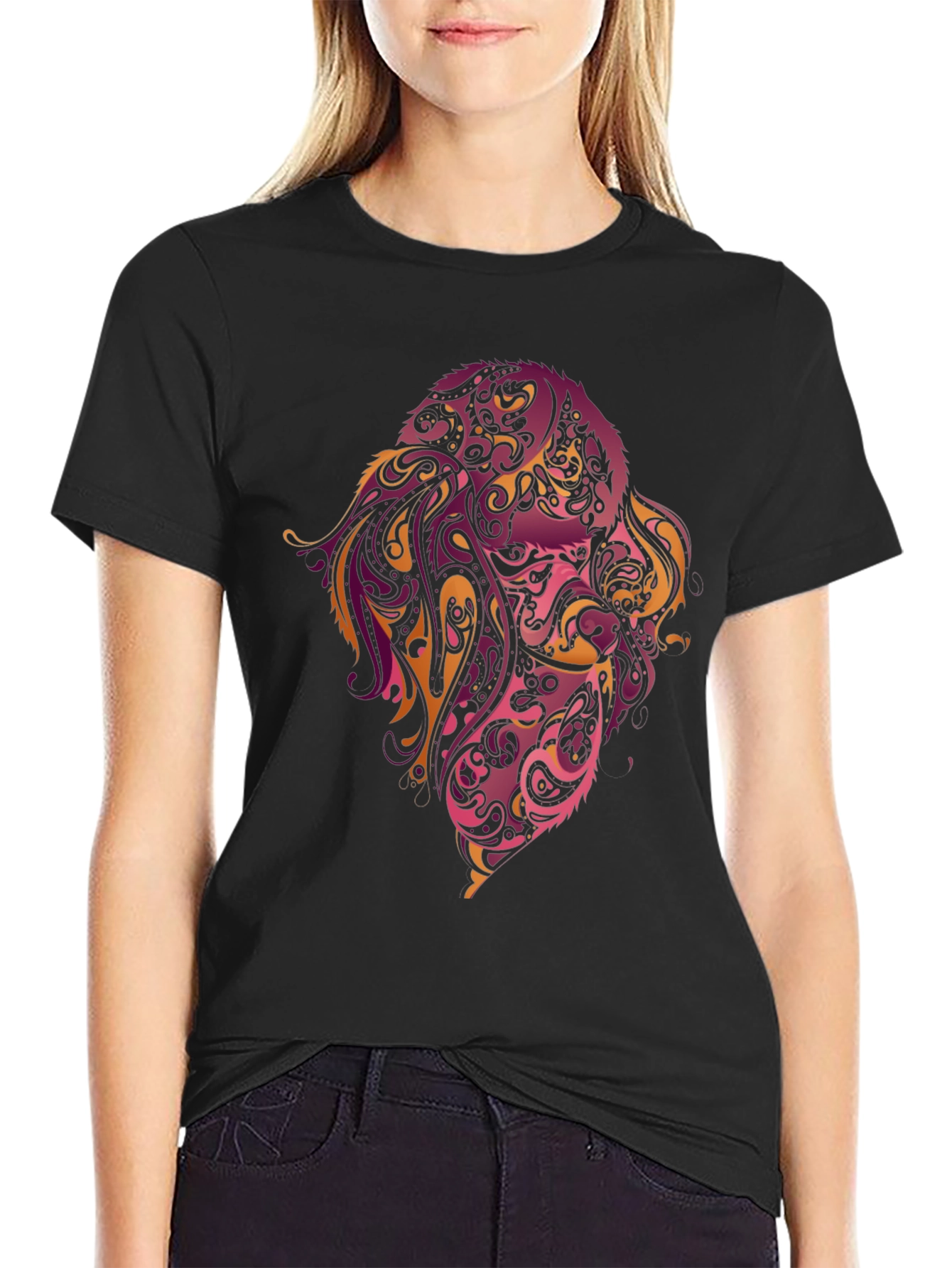 Abstract Dog Art T-Shirt – Colorful Dog Lover Graphic Tee