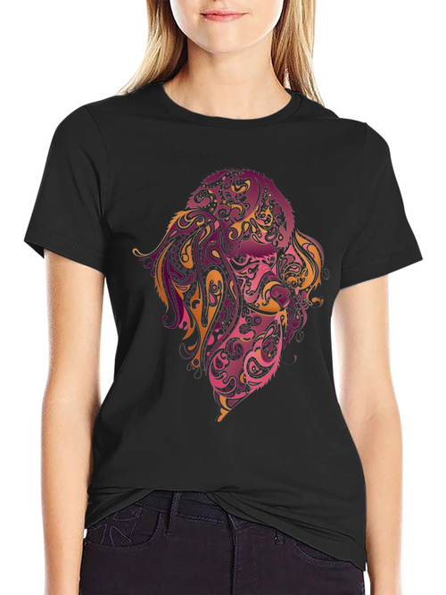 Abstract Dog Art T-Shirt – Colorful Dog Lover Graphic Tee