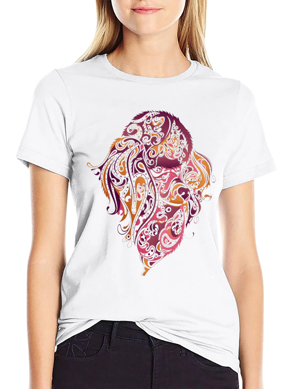 Abstract Dog Art T-Shirt – Colorful Dog Lover Graphic Tee