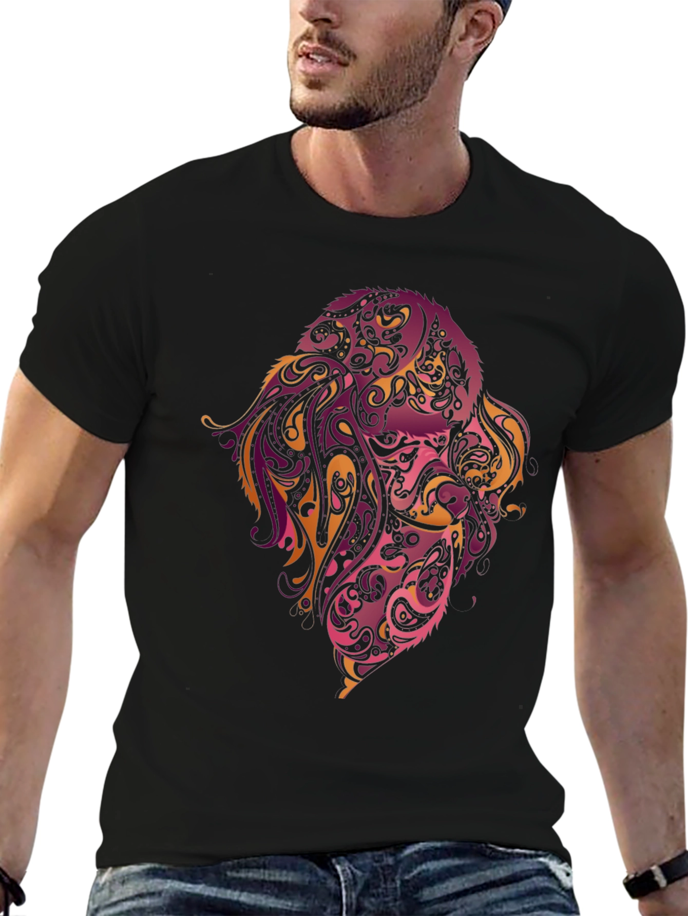 Abstract Dog Art T-Shirt – Colorful Dog Lover Graphic Tee