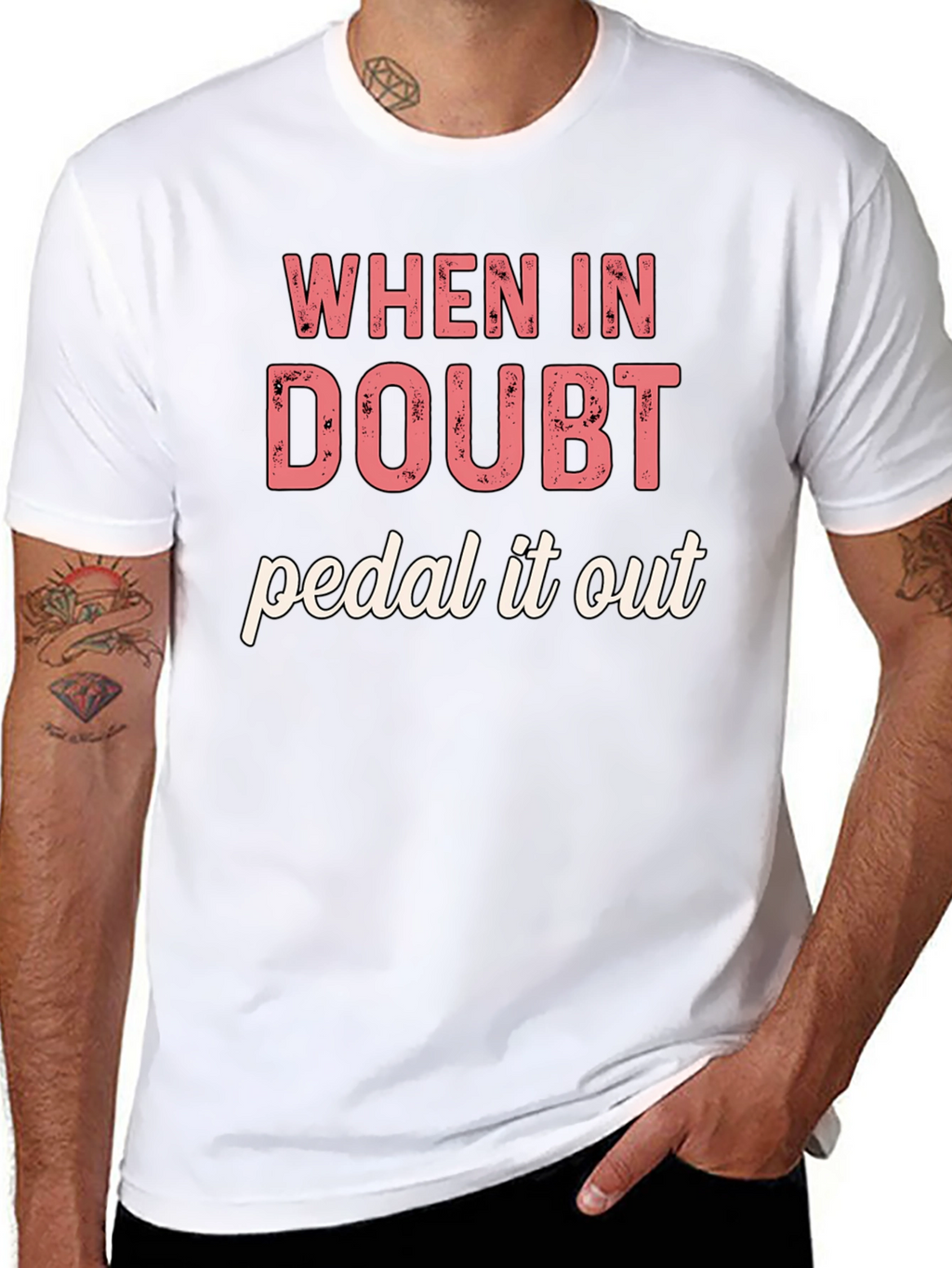 When in Doubt Pedal It Out Graphic T-Shirt