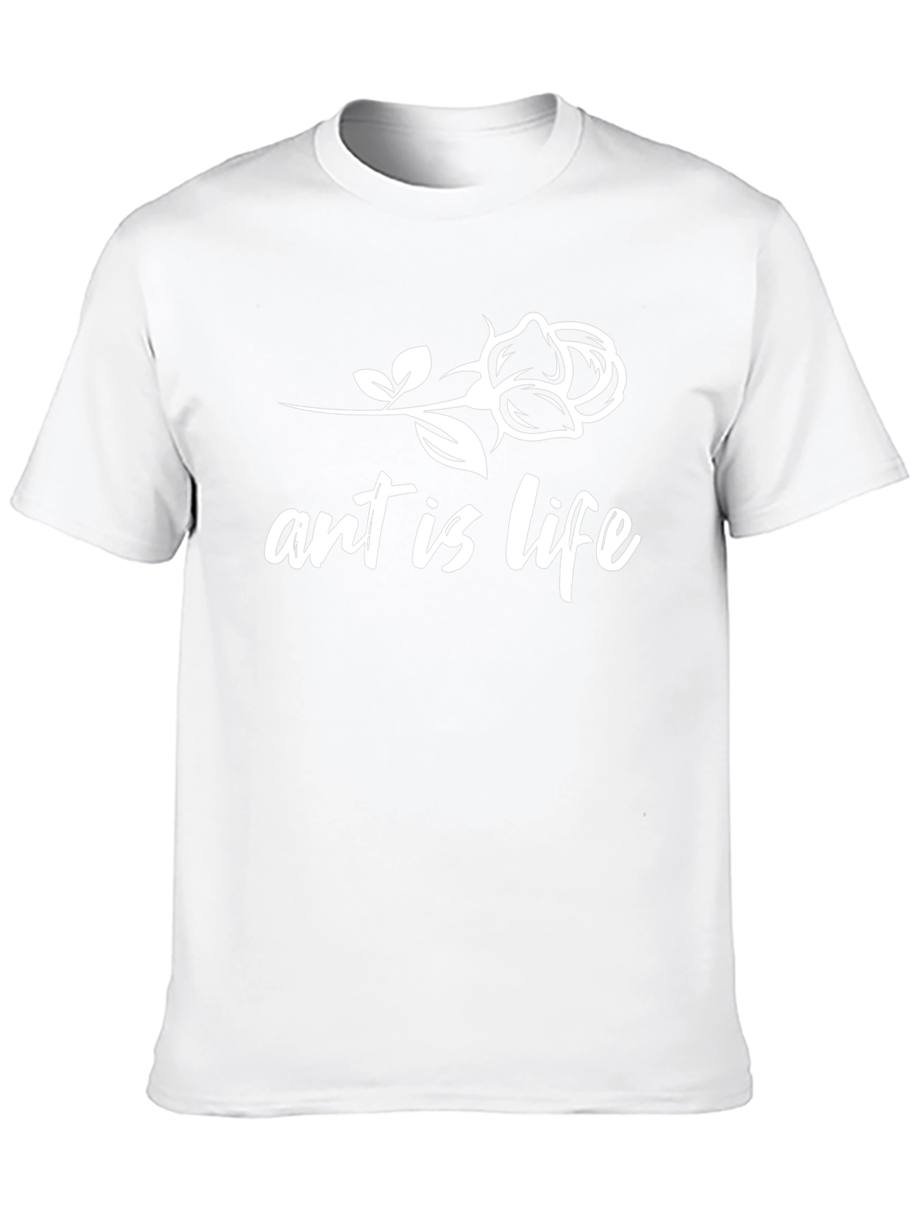 Art is Life Graphic Tee - Black Cotton T-Shirt