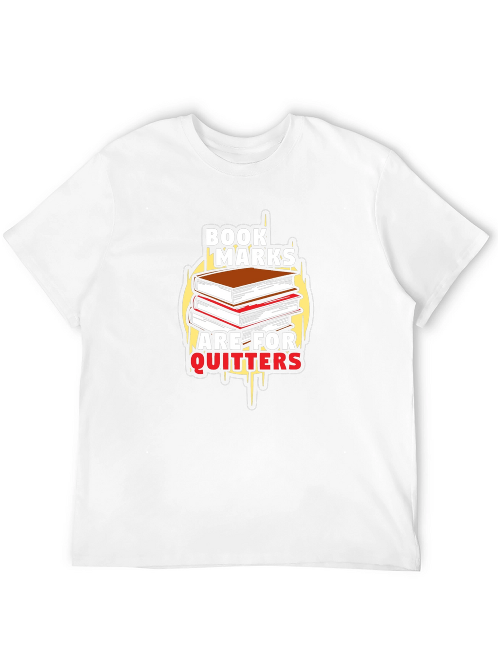 Bookmarks Are For Quitters Black T-Shirt