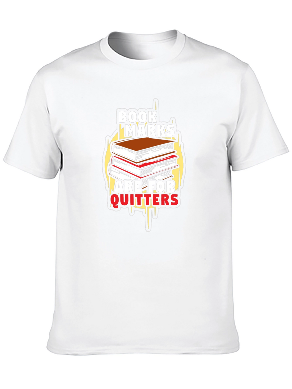 Bookmarks Are For Quitters Black T-Shirt