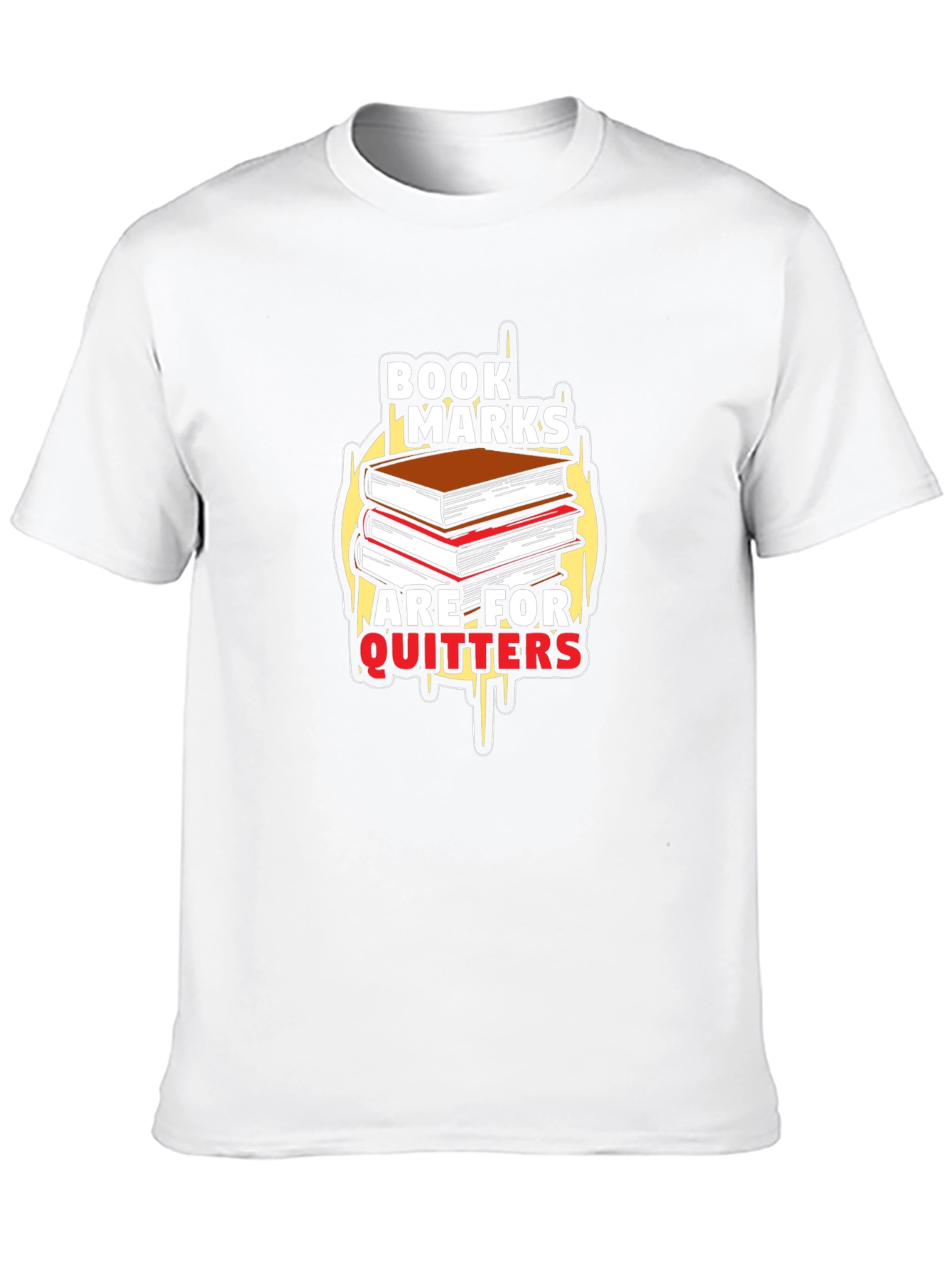Bookmarks Are For Quitters Black T-Shirt