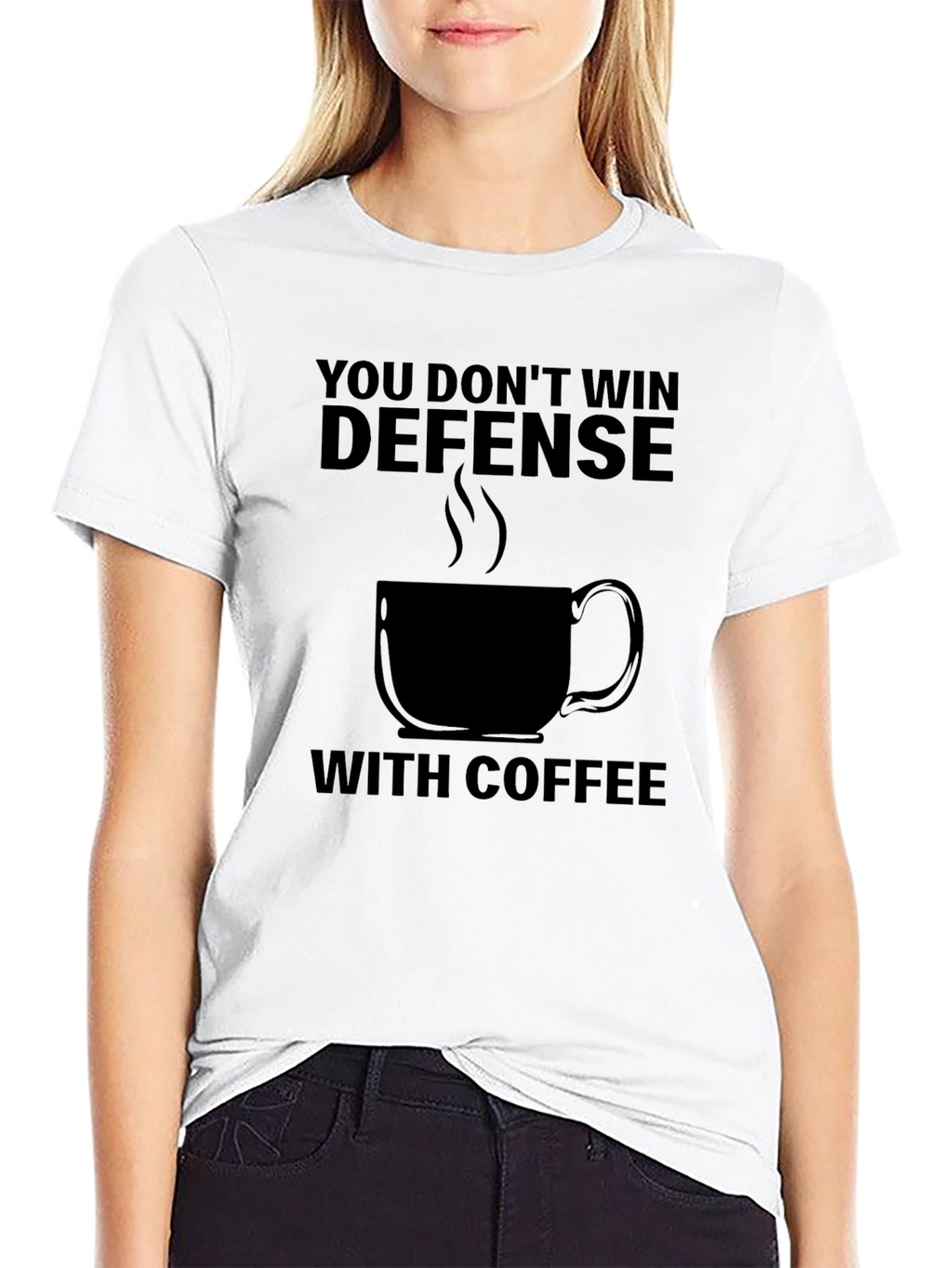 Defense Coffee T-Shirt - Sarcastic Graphic Tee