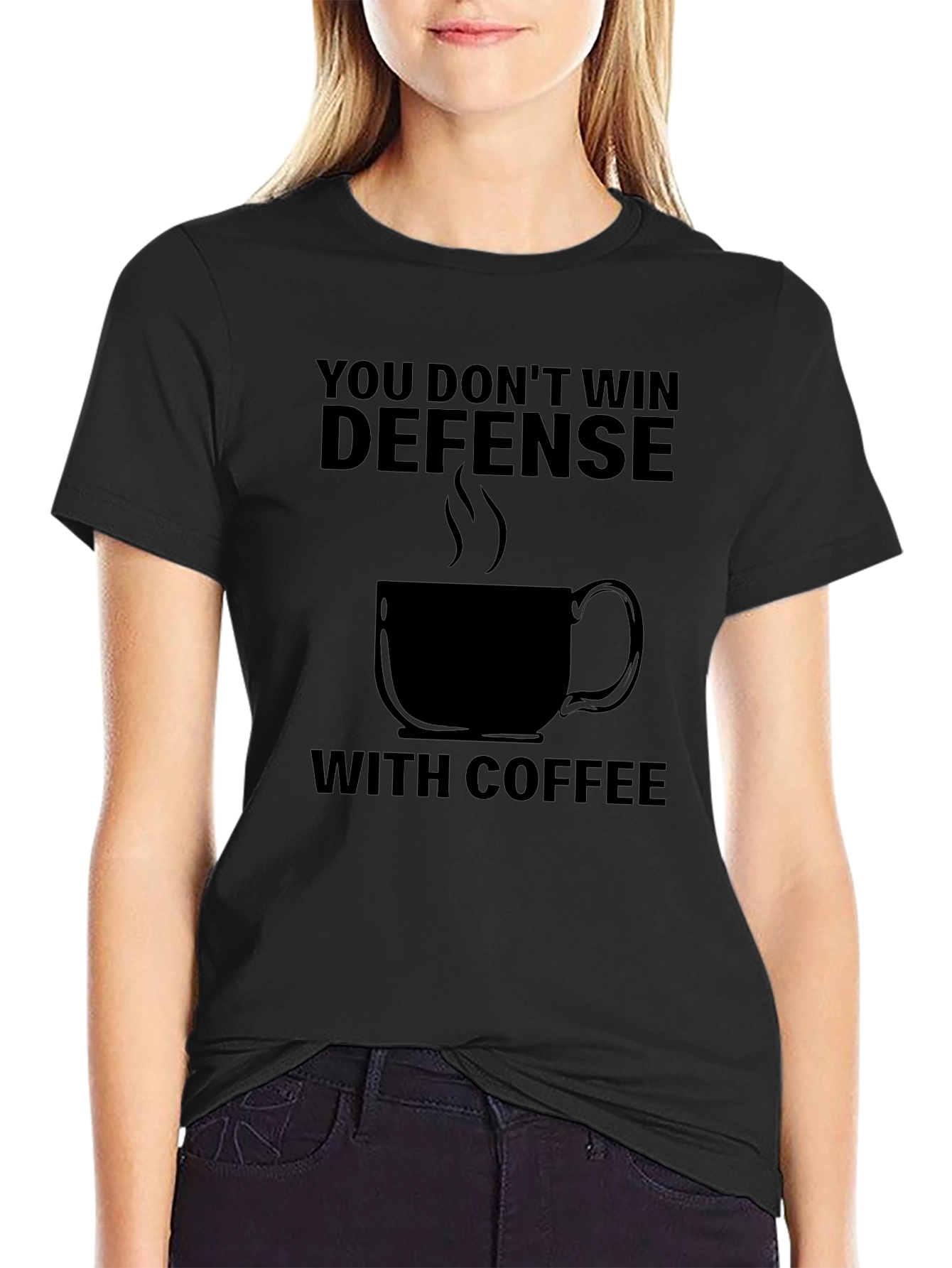 Defense Coffee T-Shirt - Sarcastic Graphic Tee