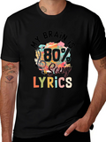 My Brain is 80% Song Lyrics T-Shirt