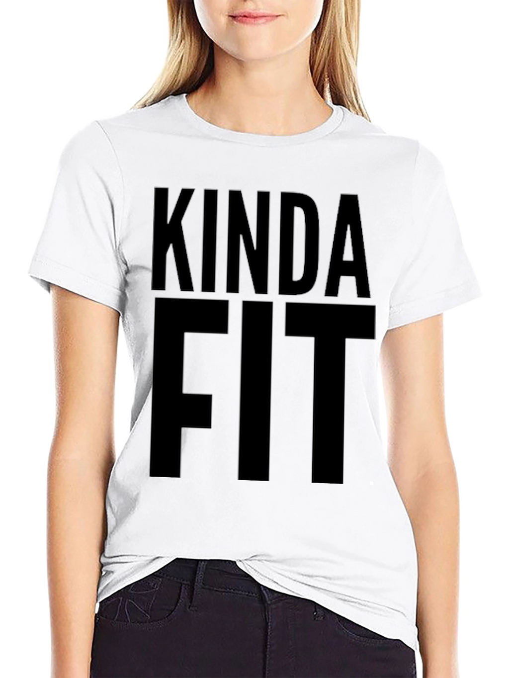 Kinda Fit T-Shirt - Black Graphic Tee