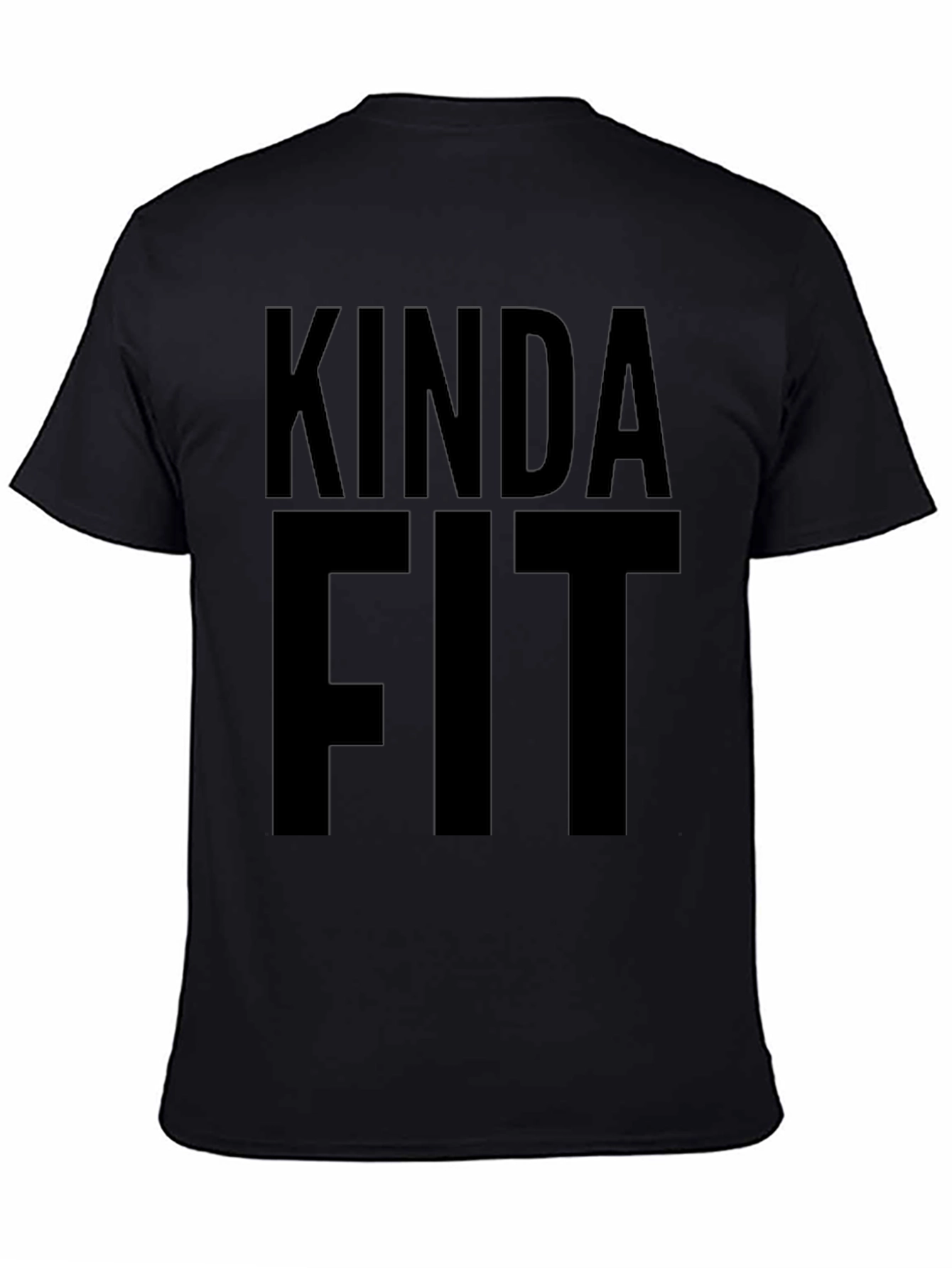 Kinda Fit T-Shirt - Black Graphic Tee
