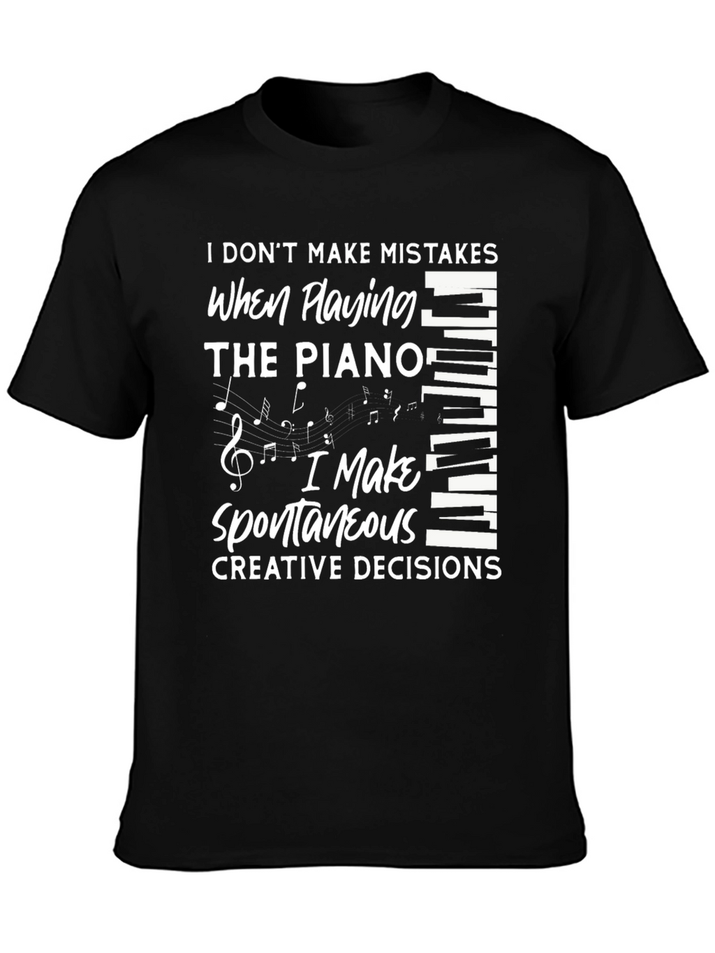 Piano Player Novelty Graphic T-Shirt