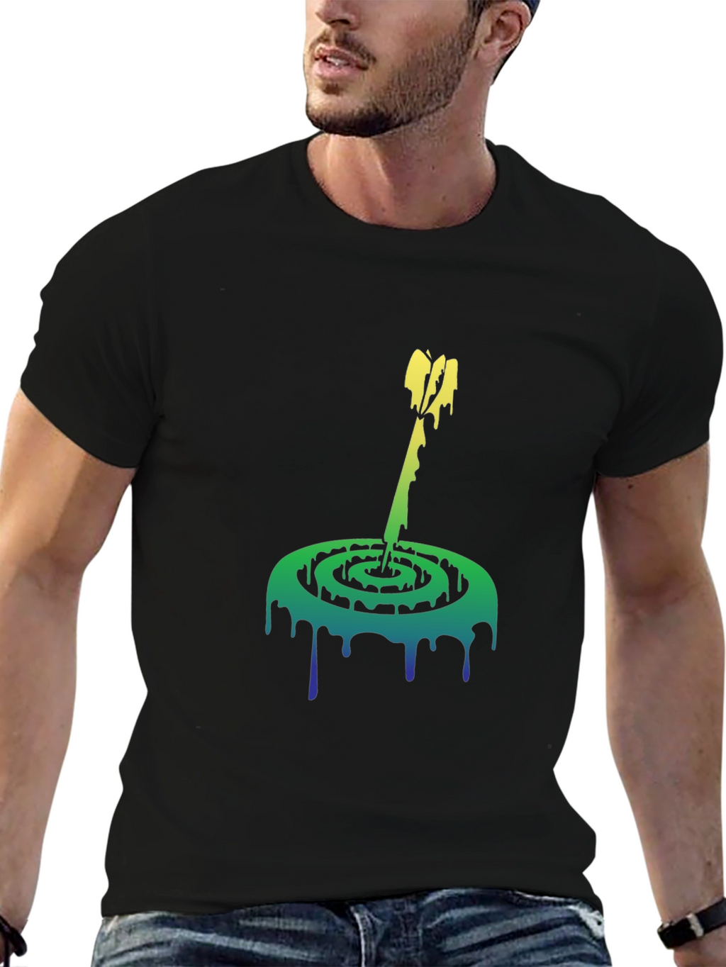 Melting Spiral Arrow Graphic Tee