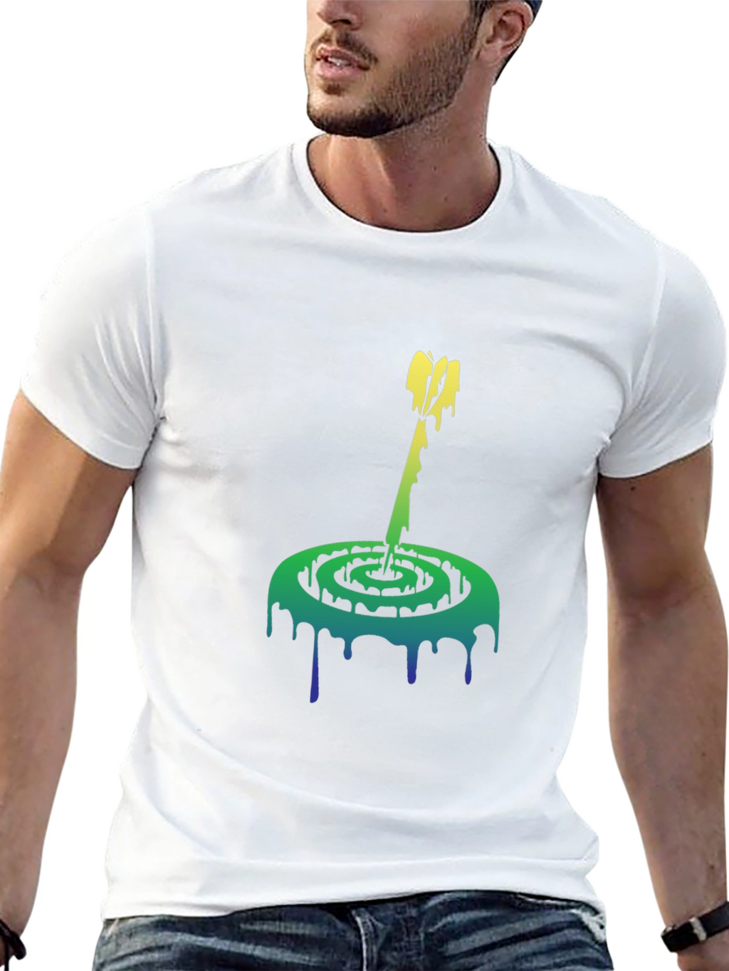 Melting Spiral Arrow Graphic Tee