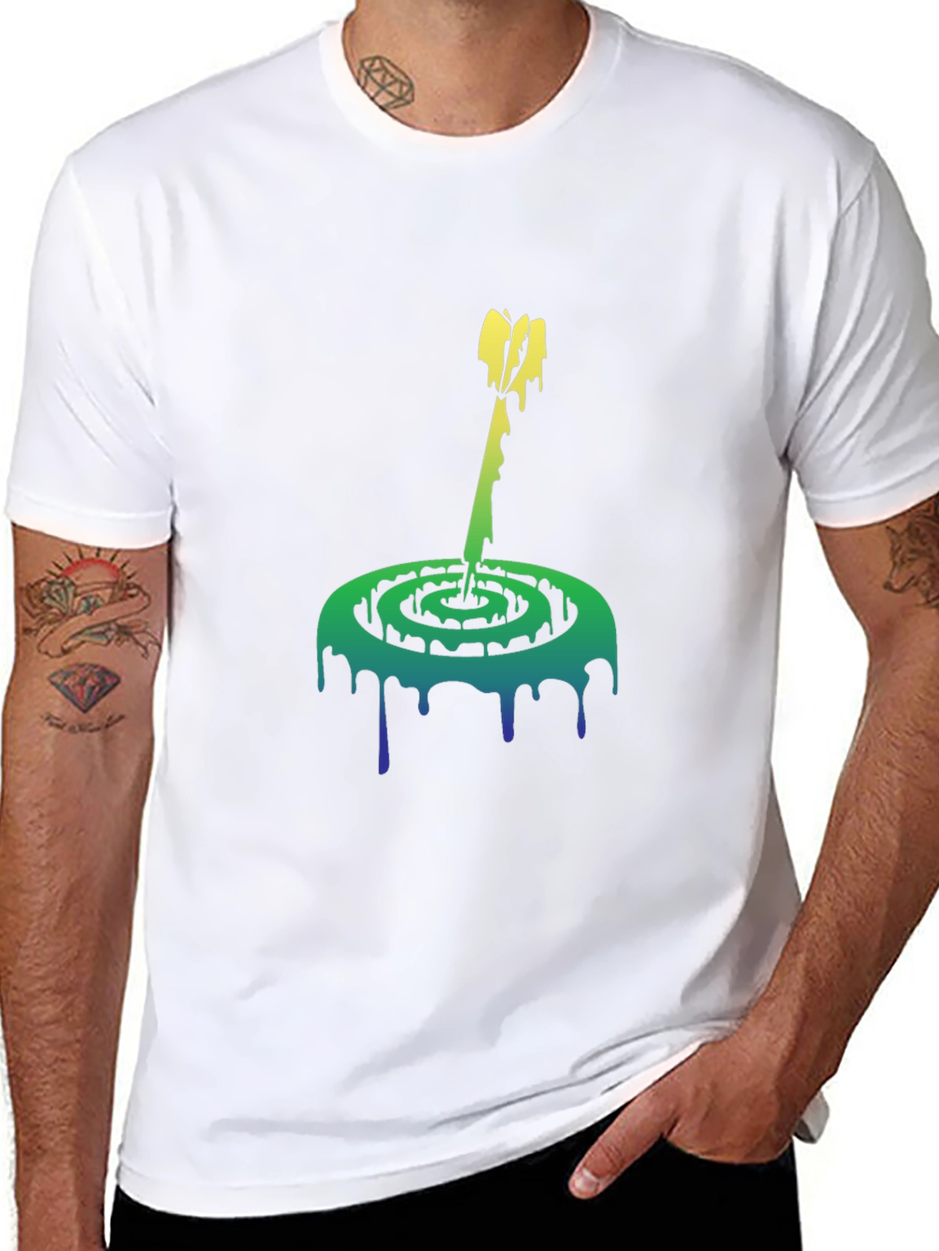 Melting Spiral Arrow Graphic Tee