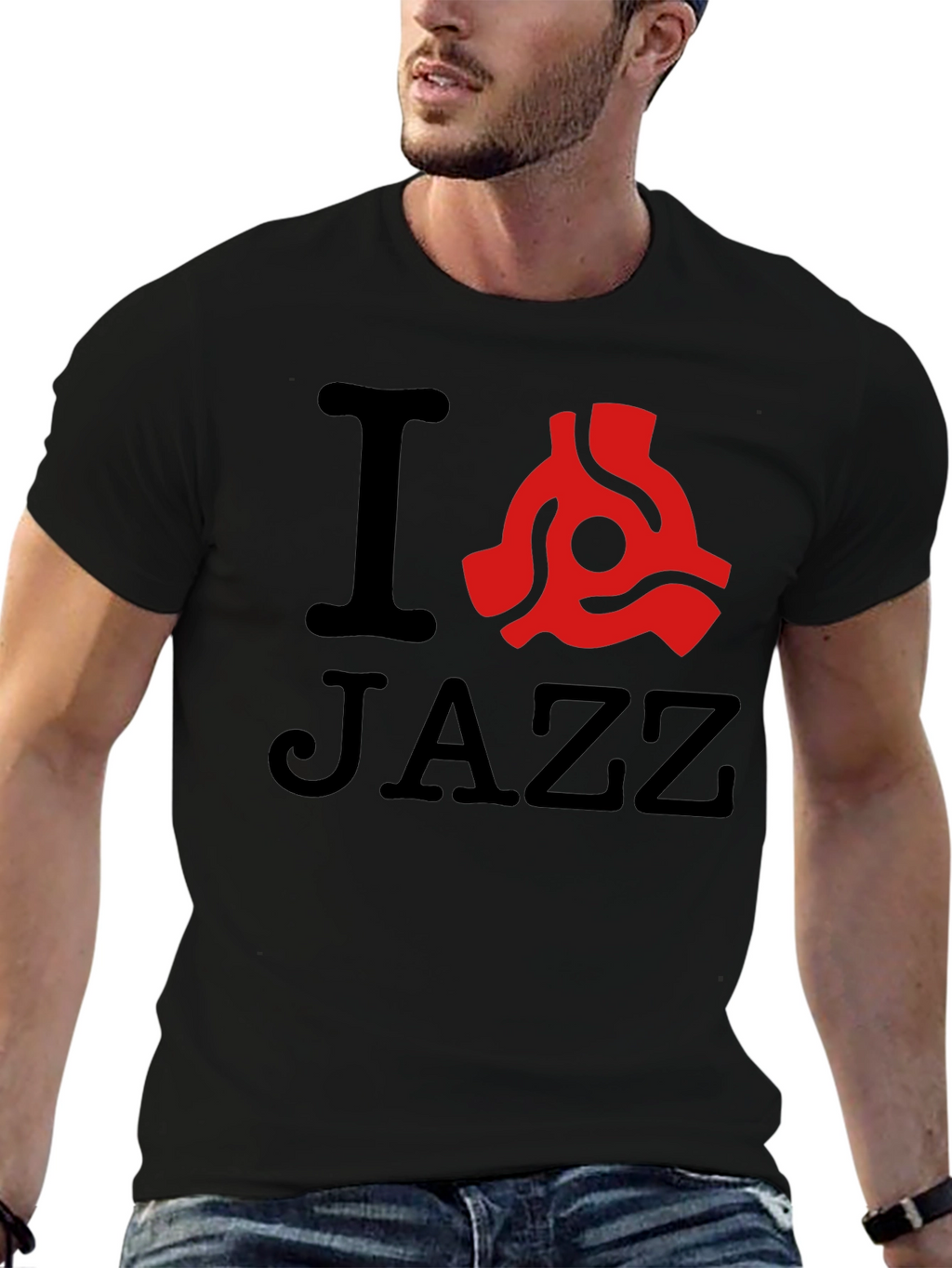 I Love Jazz Black T-Shirt