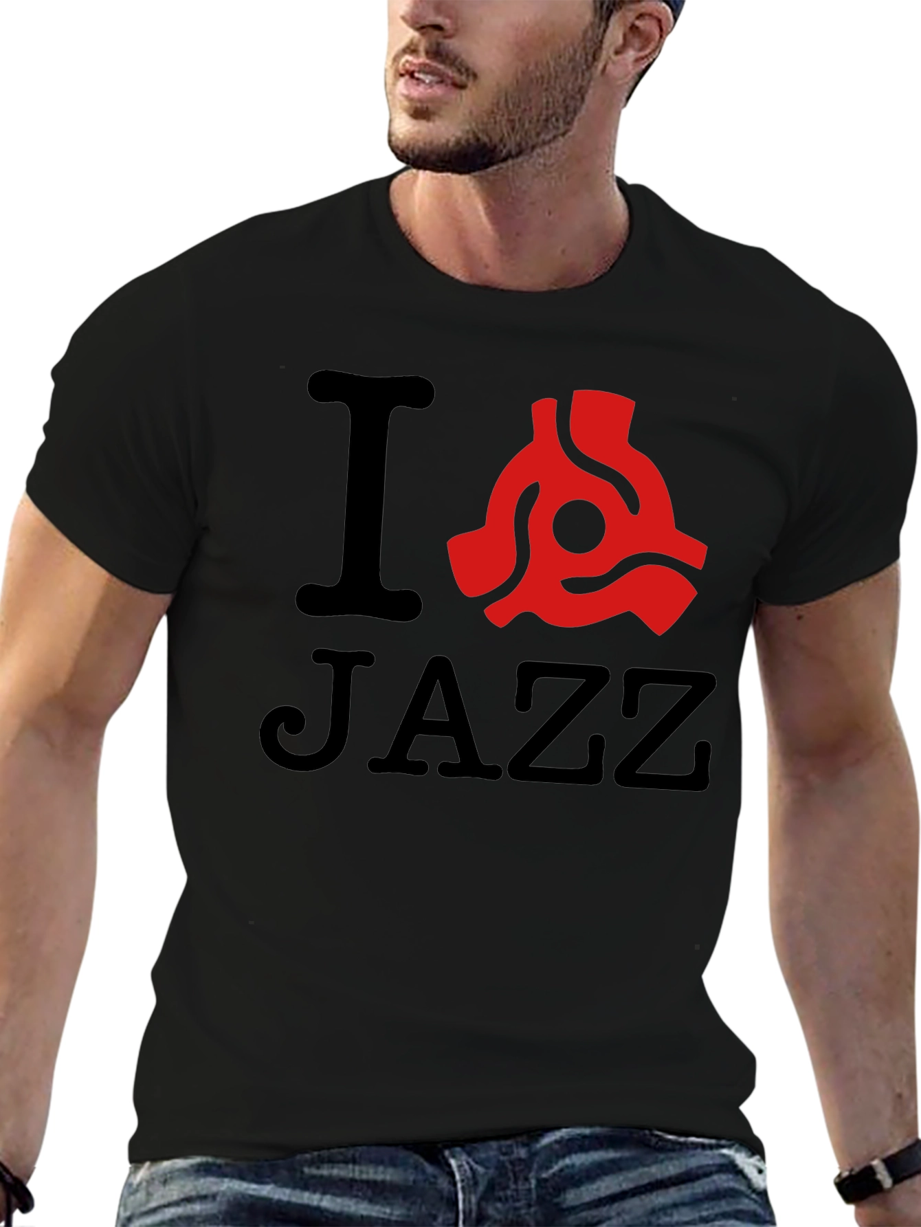 I Love Jazz Black T-Shirt