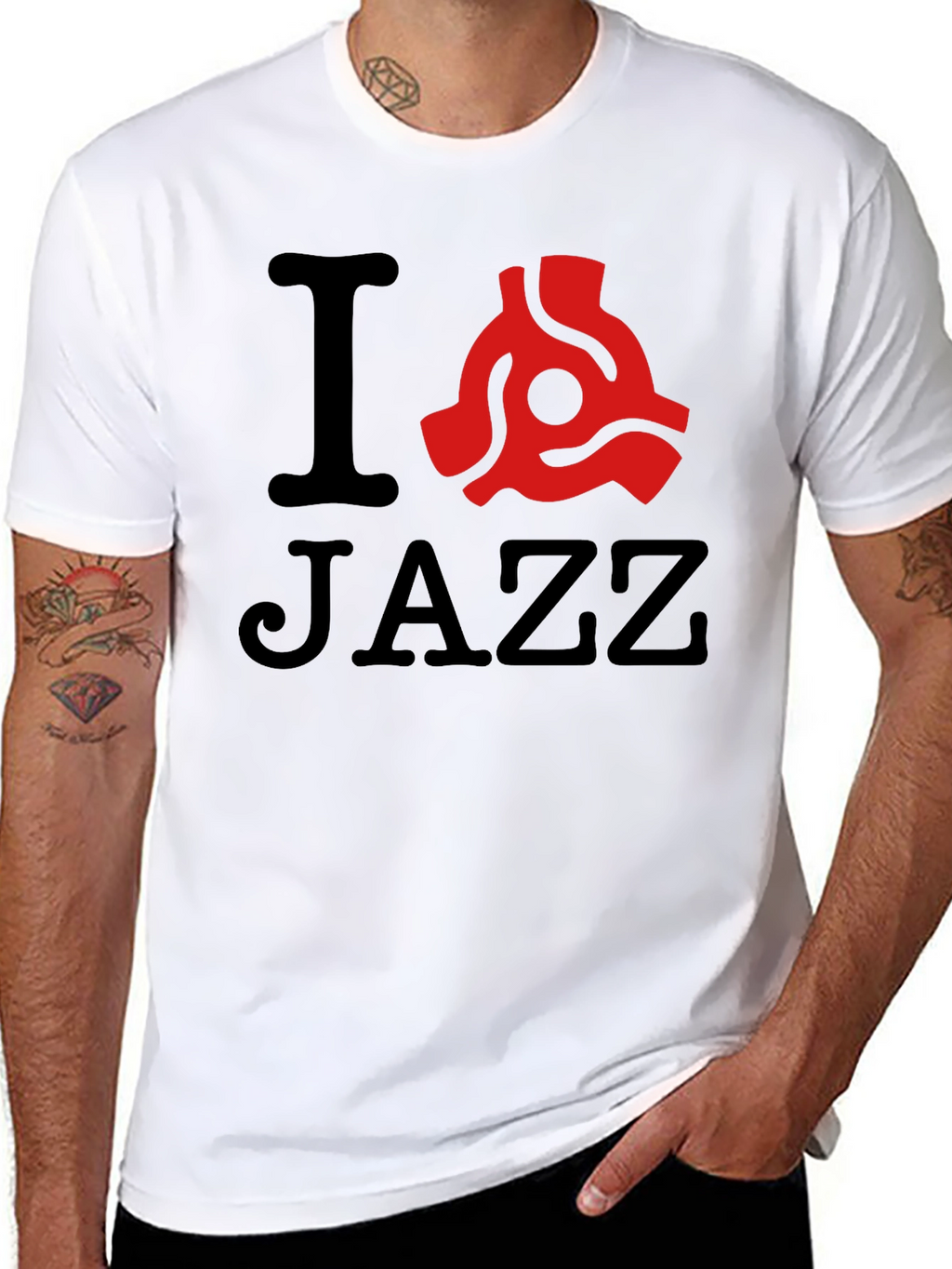I Love Jazz Black T-Shirt