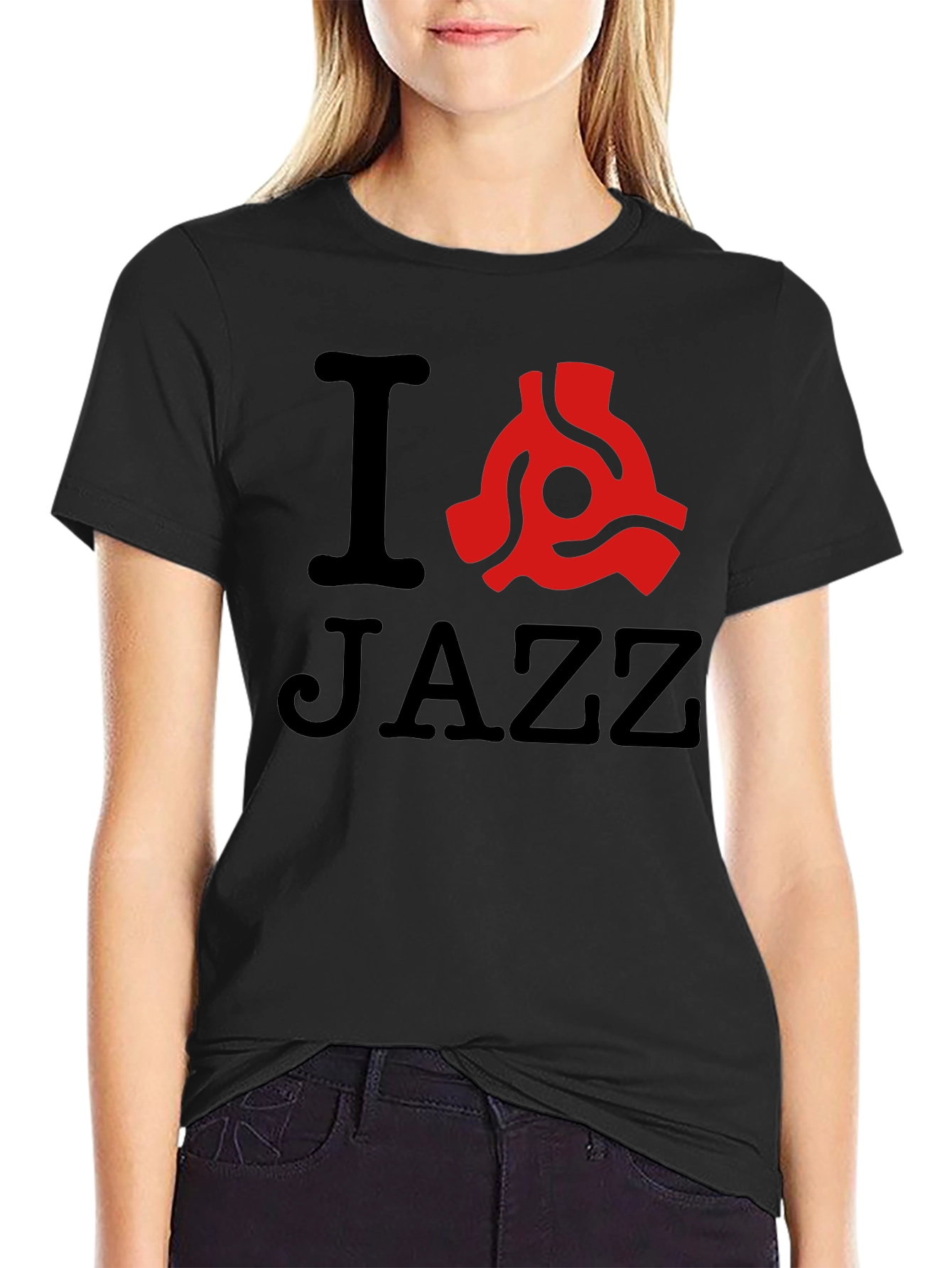 I Love Jazz Black T-Shirt