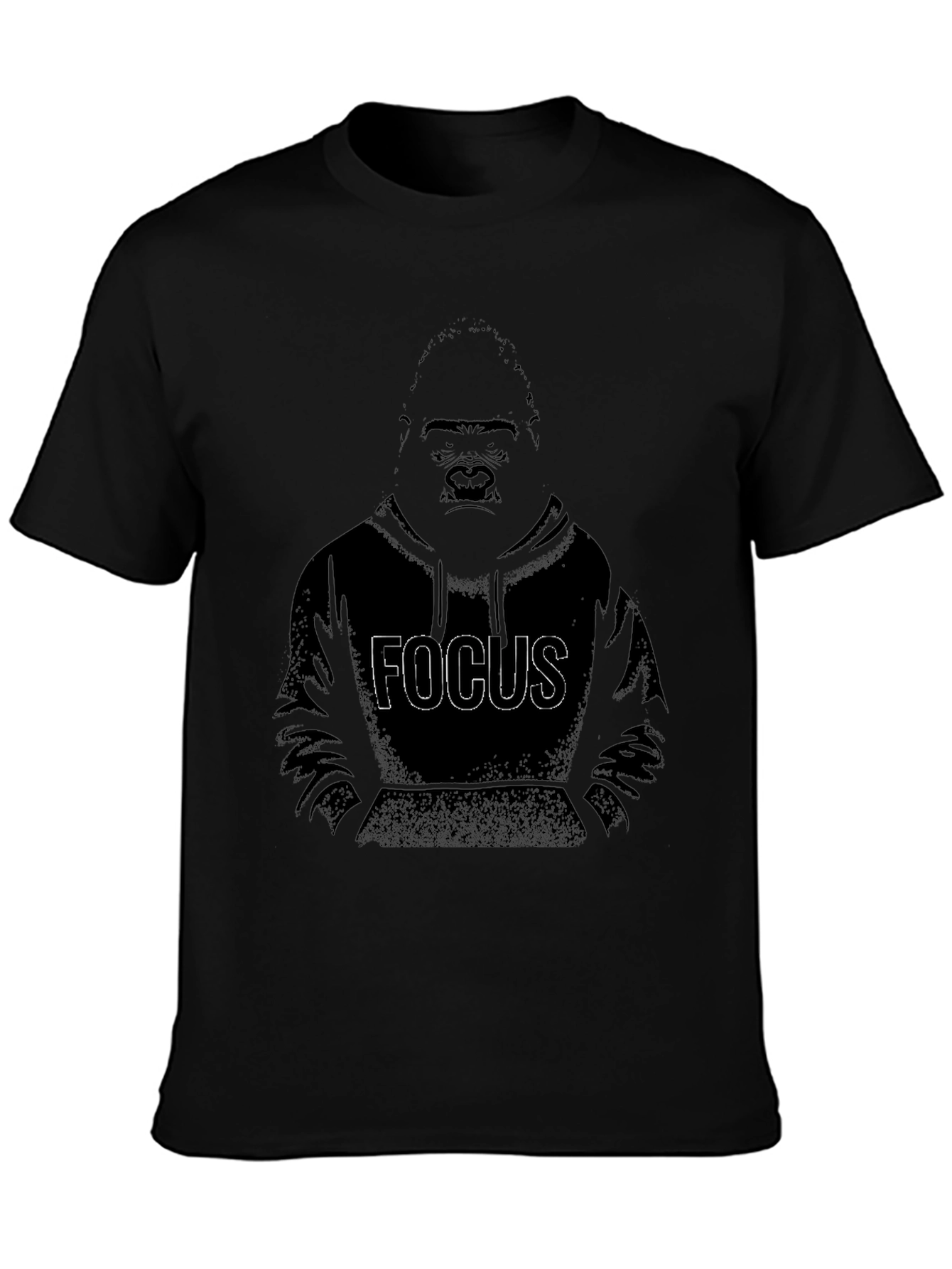 Focus Gorilla Graphic Print T-Shirt