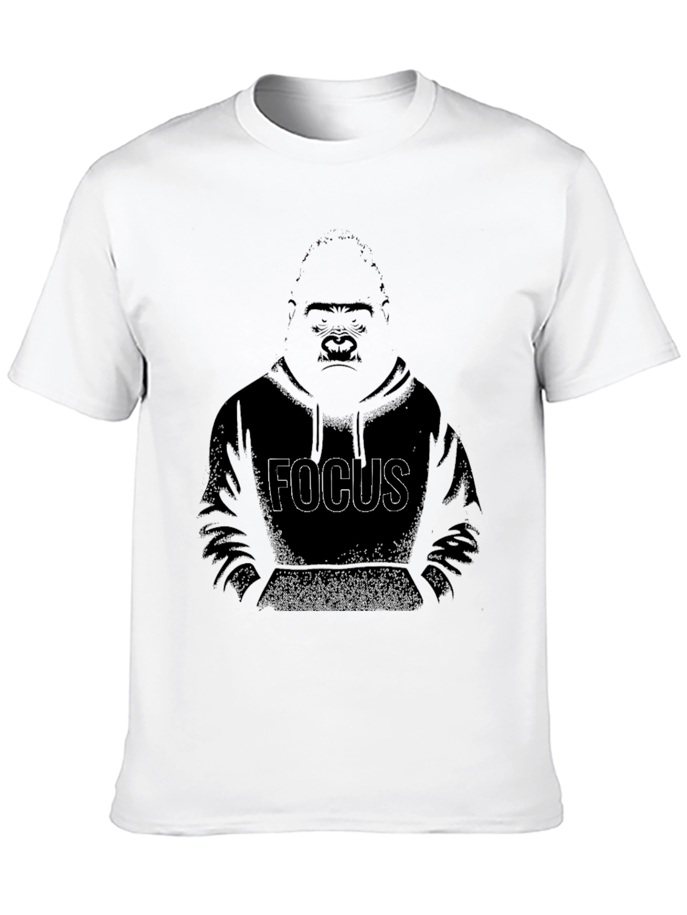 Focus Gorilla Graphic Print T-Shirt