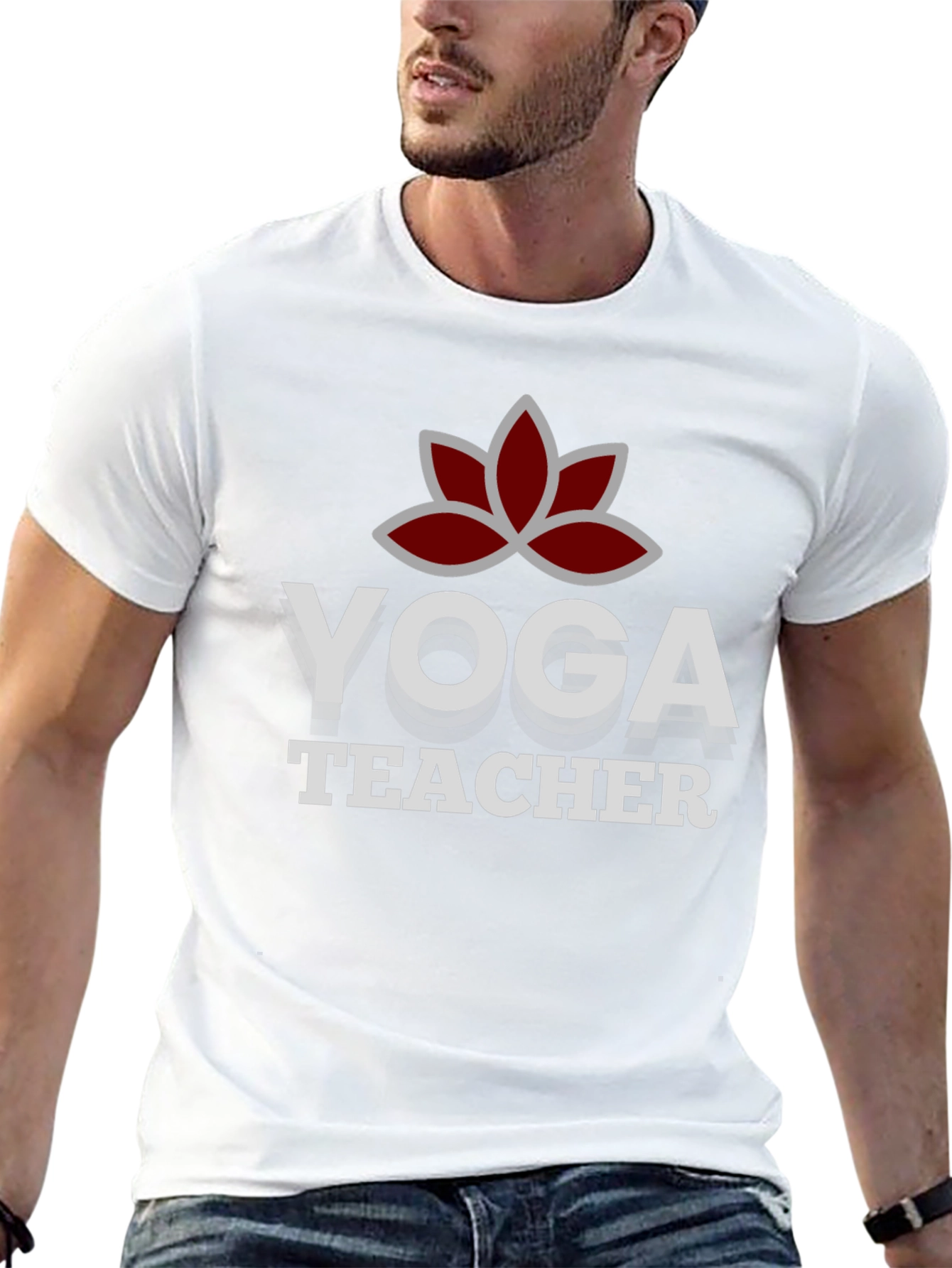 Yoga Teacher Graphic Tee - Black Cotton Blend