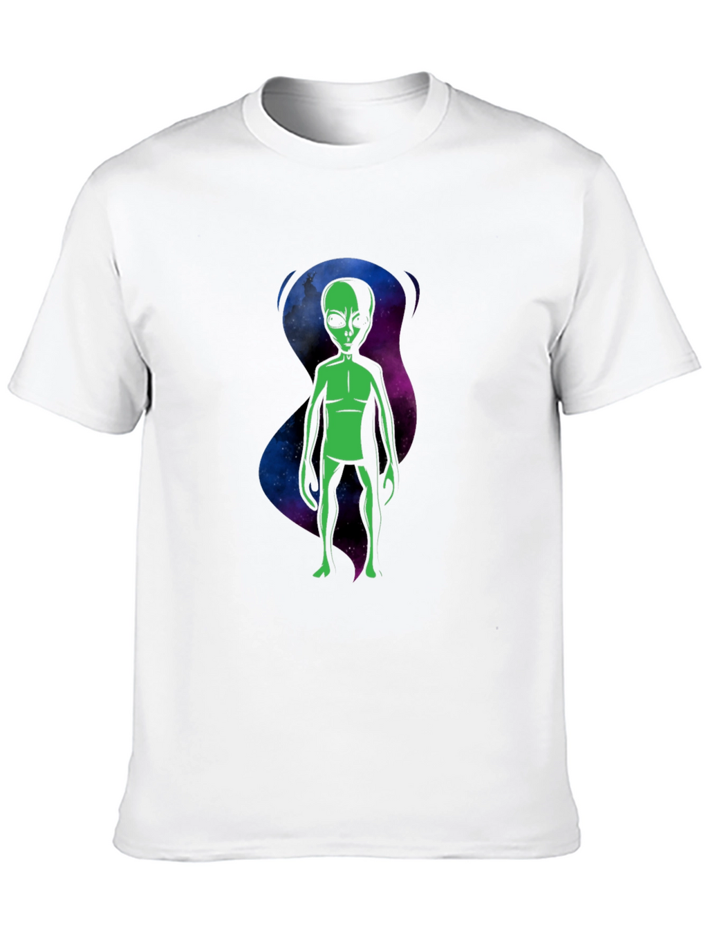 Alien Graphic T-Shirt - Black Crew Neck Tee