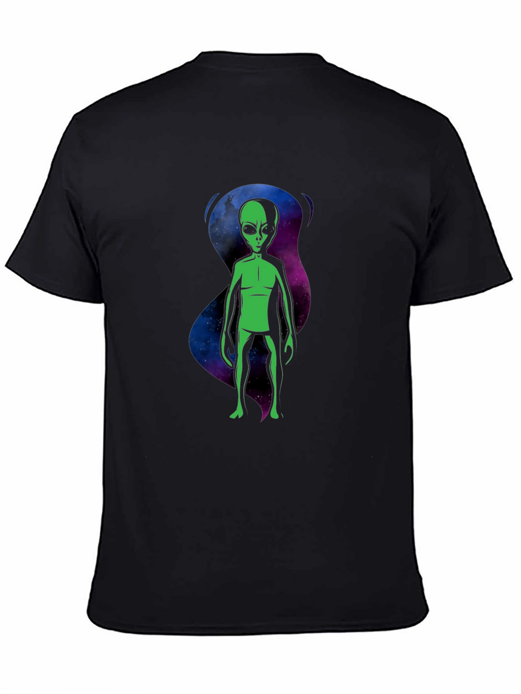 Alien Graphic T-Shirt - Black Crew Neck Tee