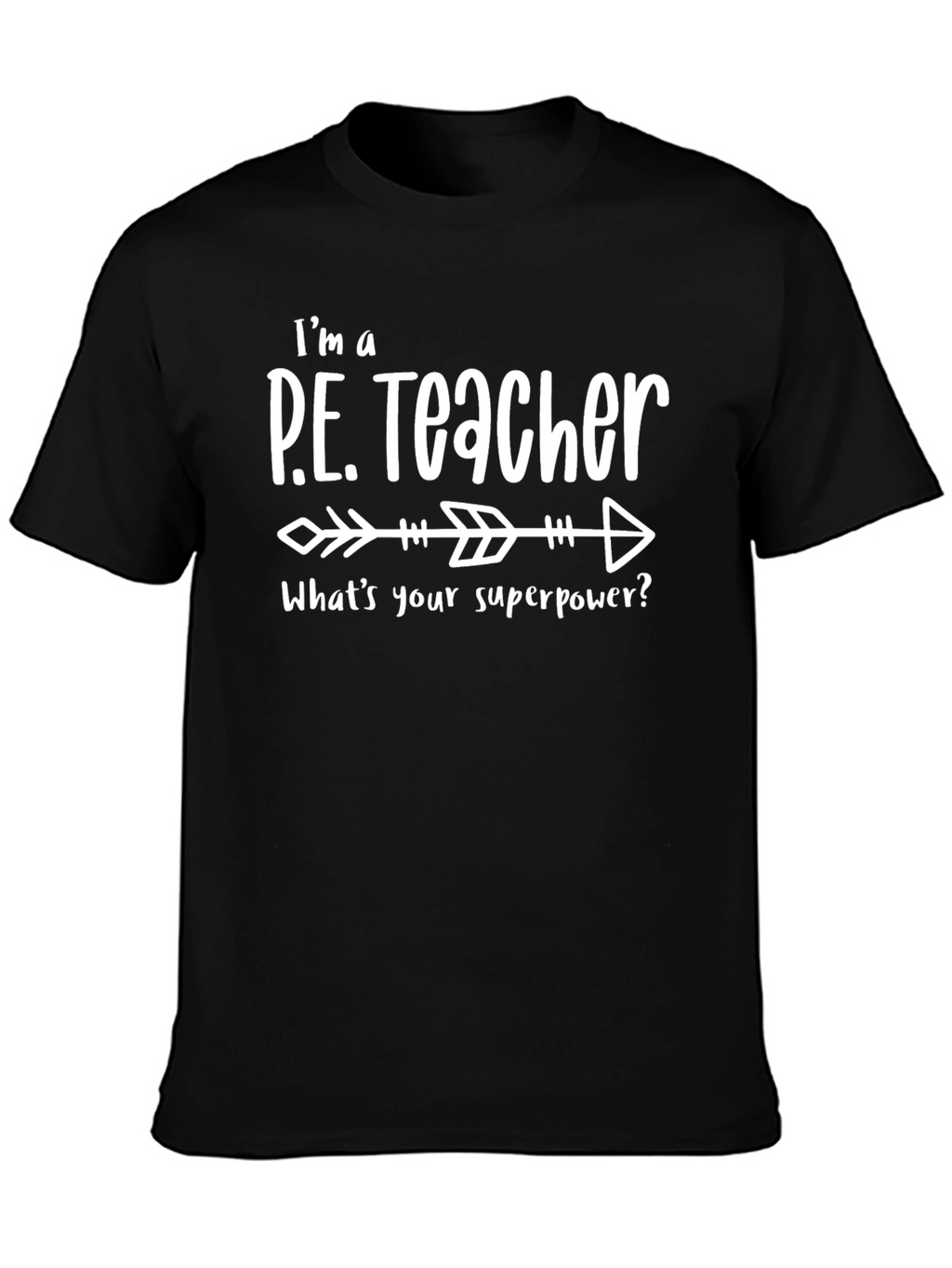 P.E. Teacher Superpower Graphic T-Shirt