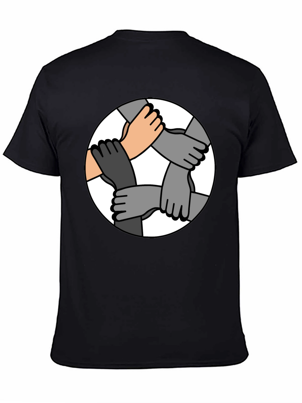 Unity Hands Graphic T-Shirt - Symbol of Togetherness