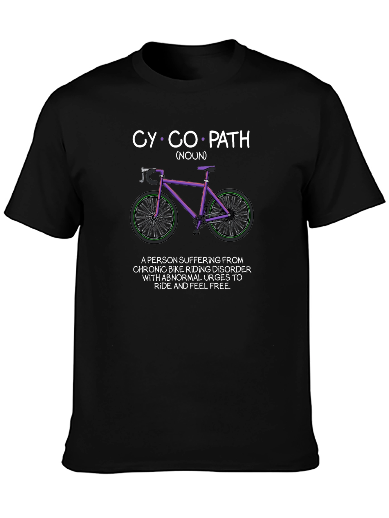 Cyclopath T-Shirt - Funny Cycling Humor Tee