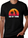 Dad of Twins Graphic T-Shirt - Fathers Day Gift
