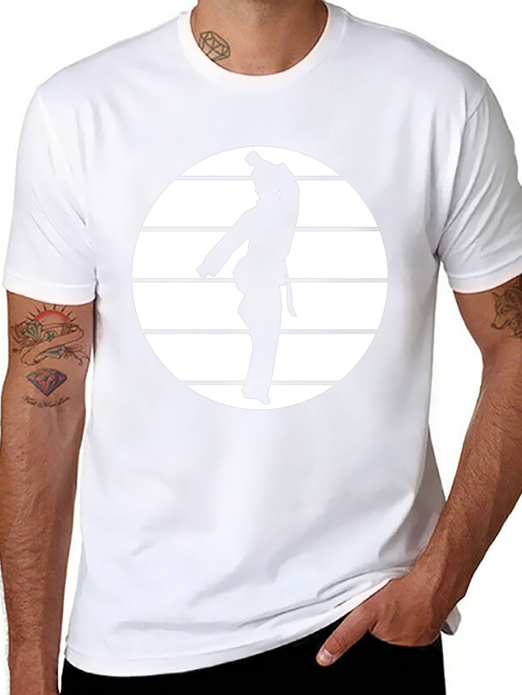 Karate Silhouette Tee - Martial Arts Style