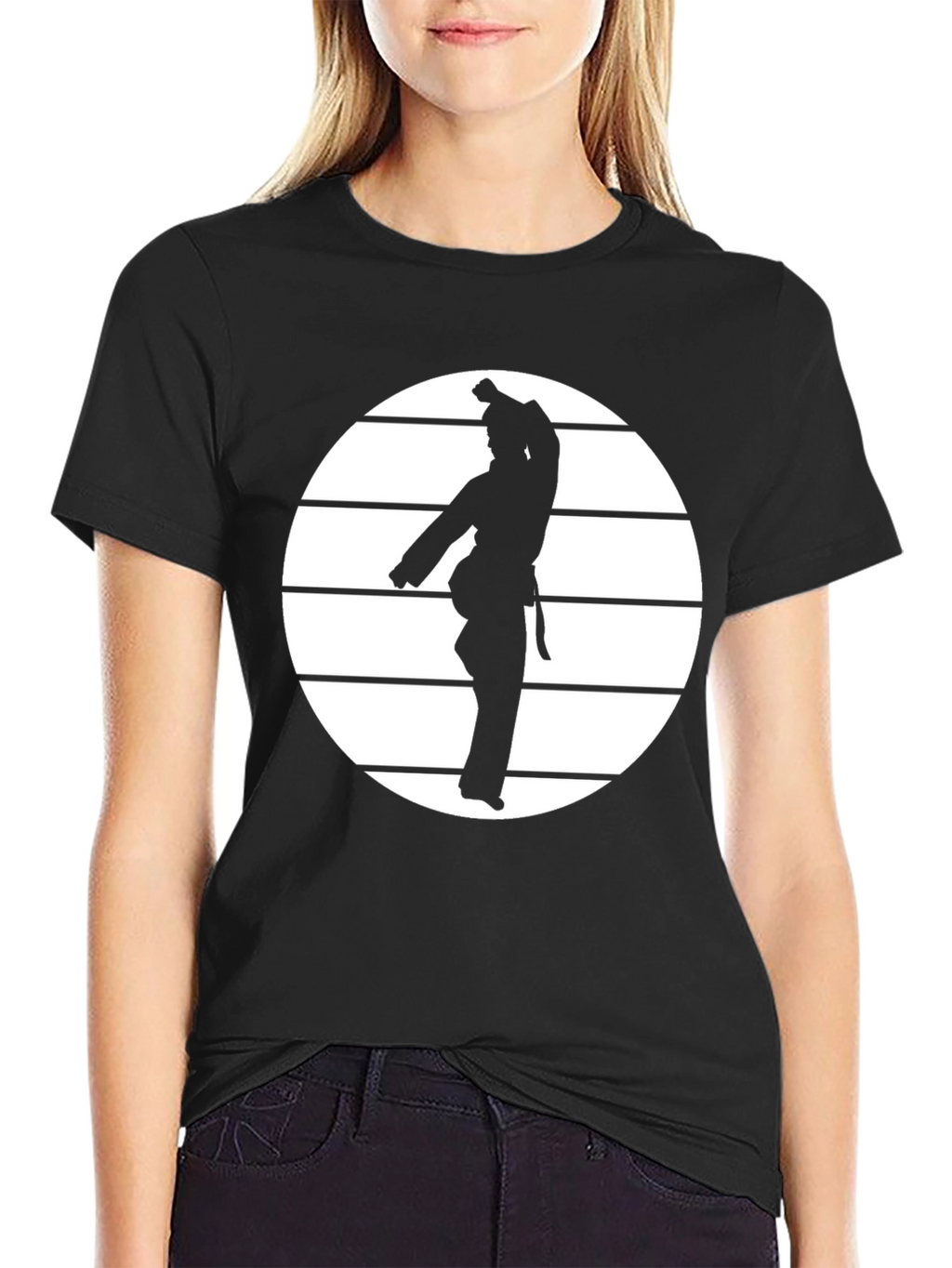 Karate Silhouette Tee - Martial Arts Style