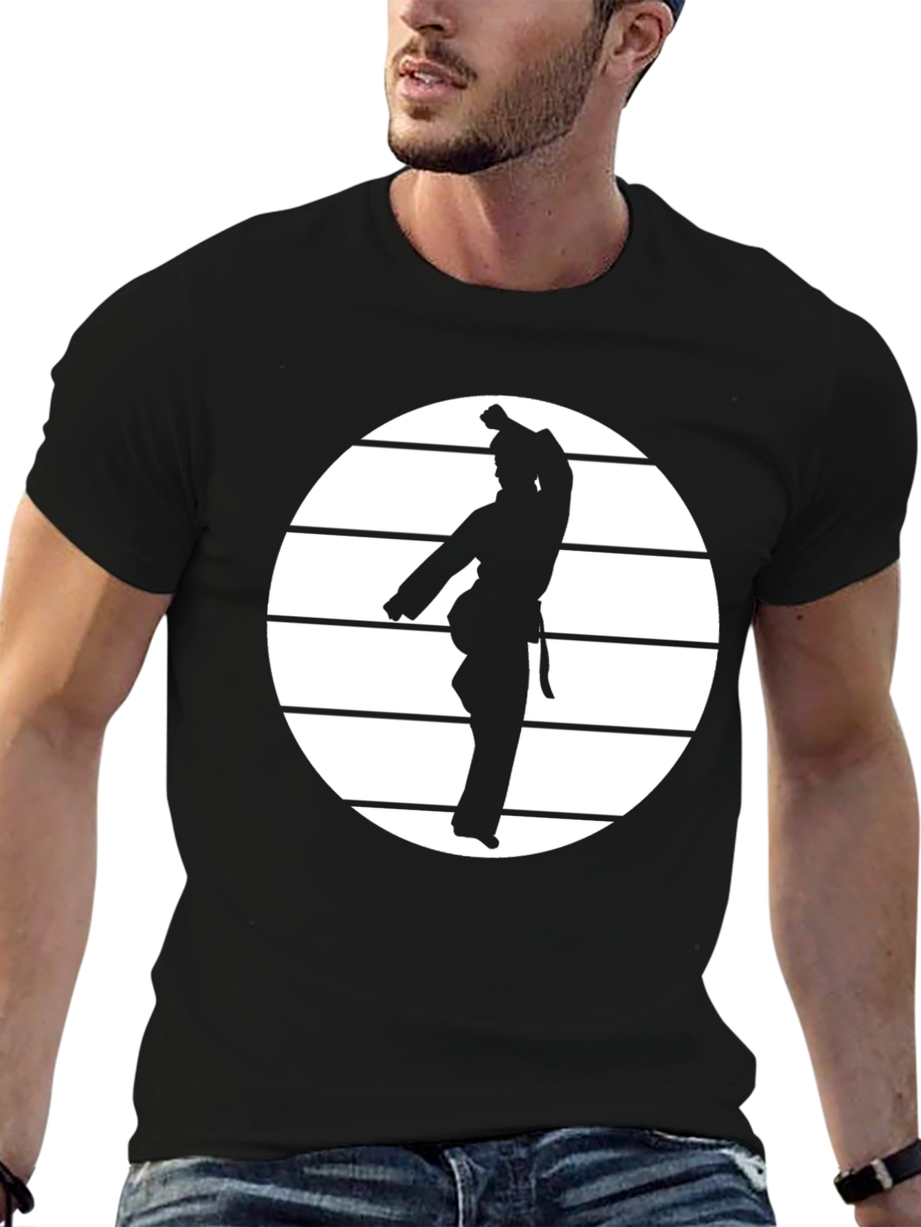 Karate Silhouette Tee - Martial Arts Style