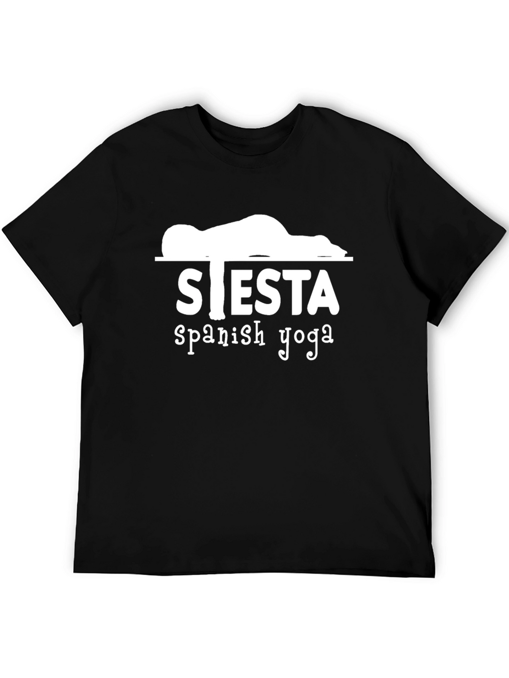 Siesta Spanish Yoga Graphic Tee - Funny Relax T-Shirt