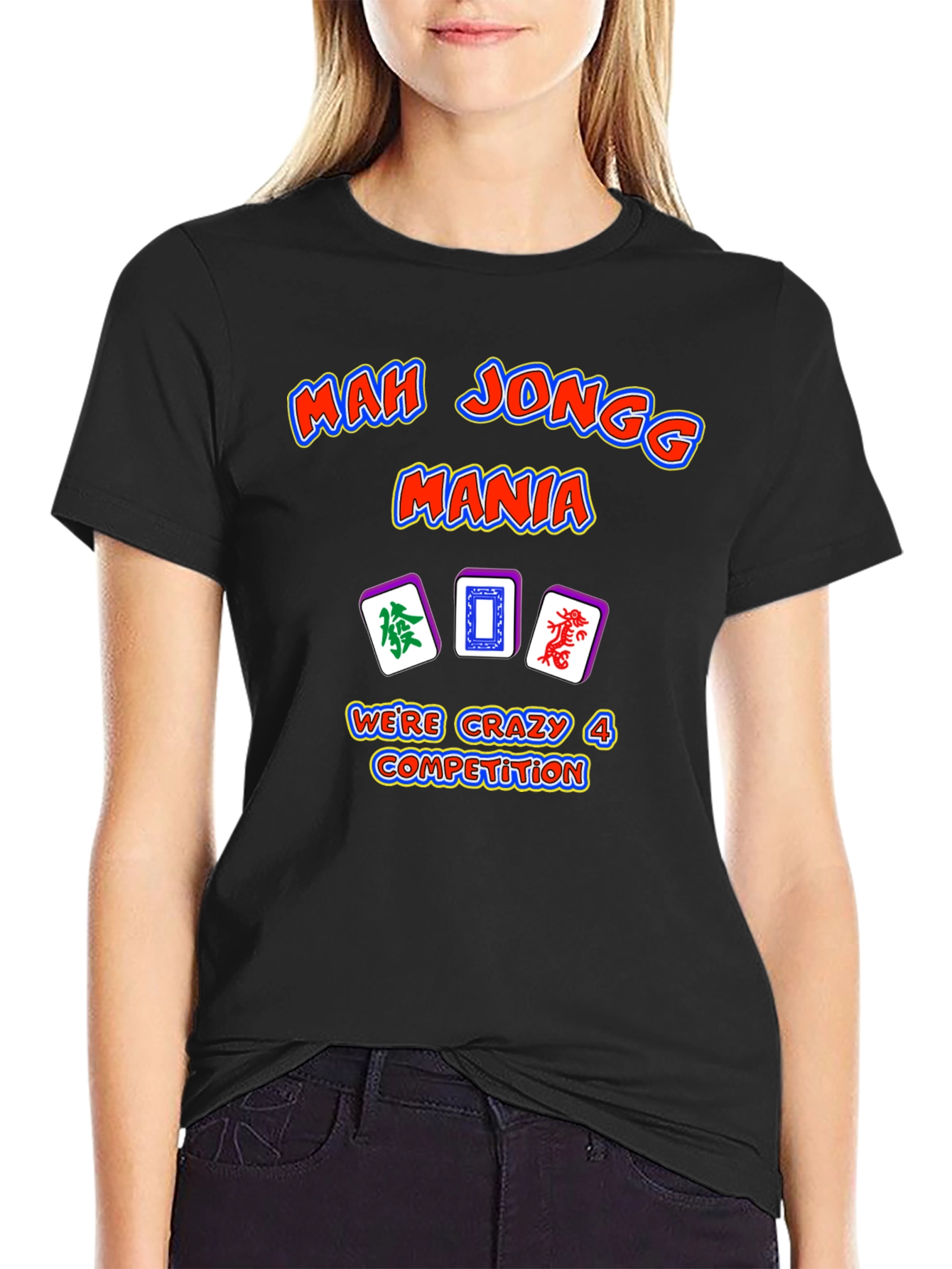 Mah Jongg Mania T-Shirt - Crazy 4 Competition Design