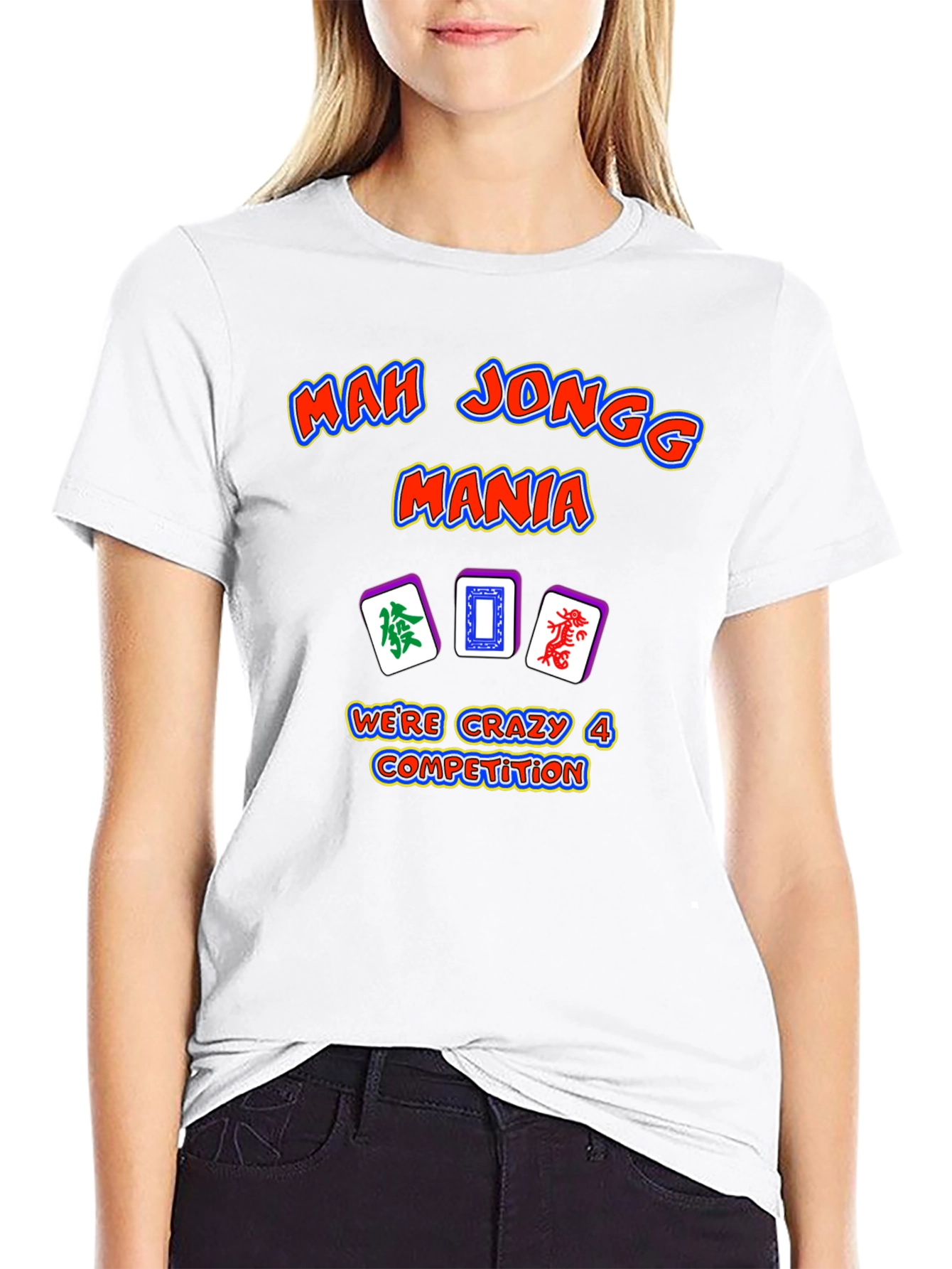 Mah Jongg Mania T-Shirt - Crazy 4 Competition Design