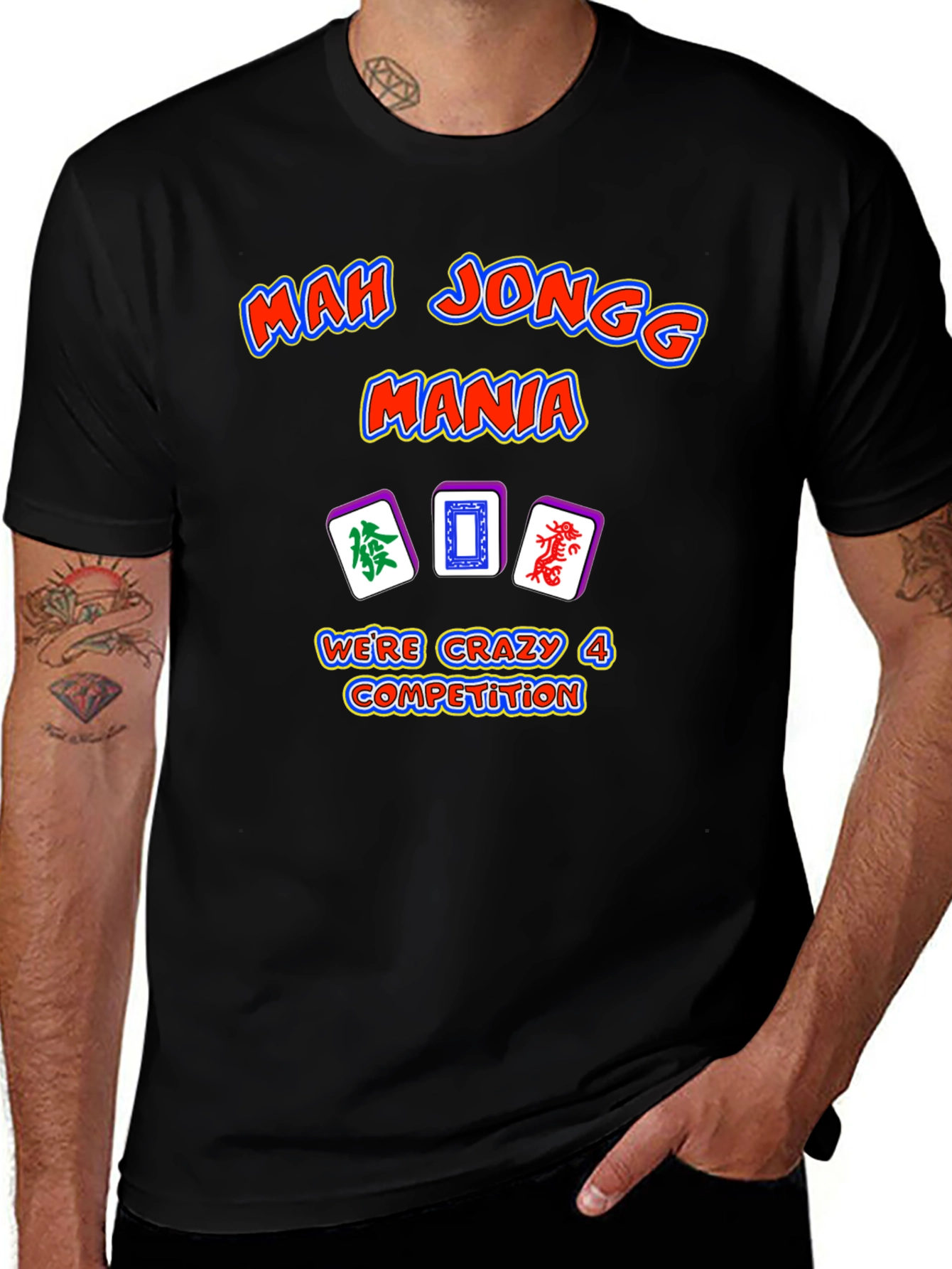 Mah Jongg Mania T-Shirt - Crazy 4 Competition Design