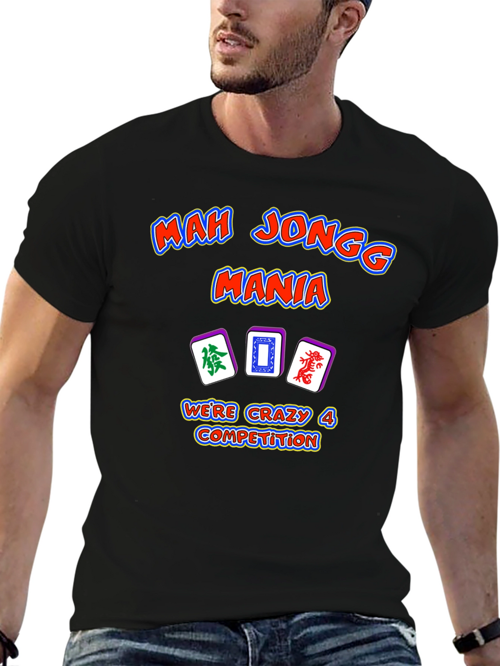 Mah Jongg Mania T-Shirt - Crazy 4 Competition Design