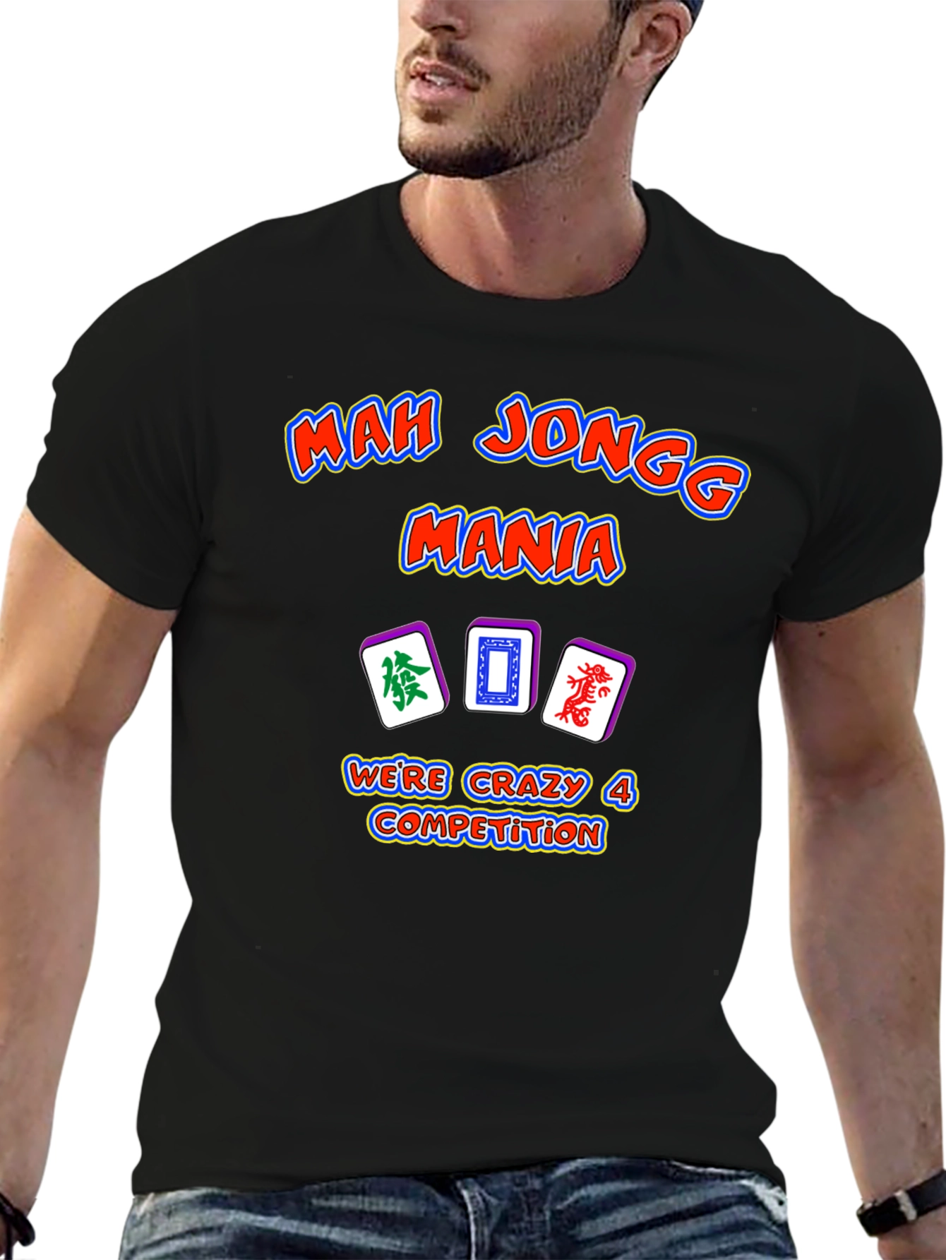 Mah Jongg Mania T-Shirt - Crazy 4 Competition Design