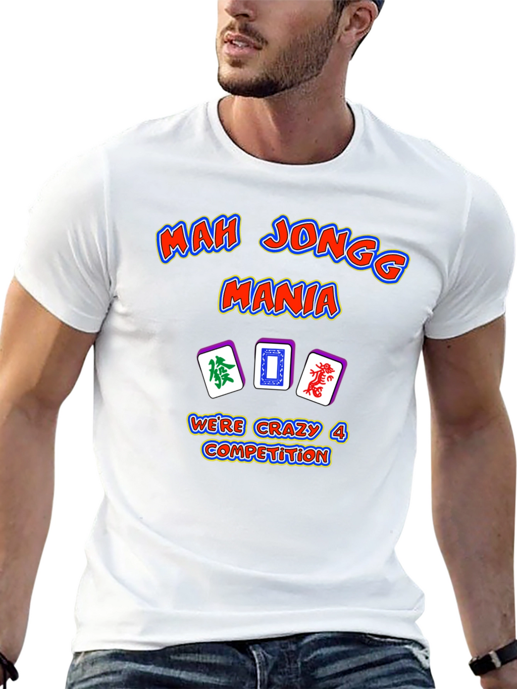 Mah Jongg Mania T-Shirt - Crazy 4 Competition Design