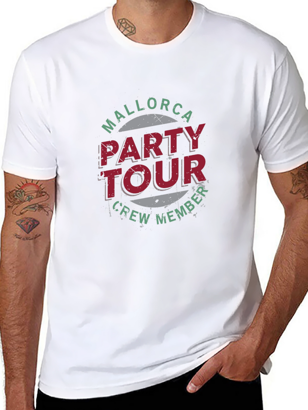 Mallorca Party Tour Crew Member Graphic Tee