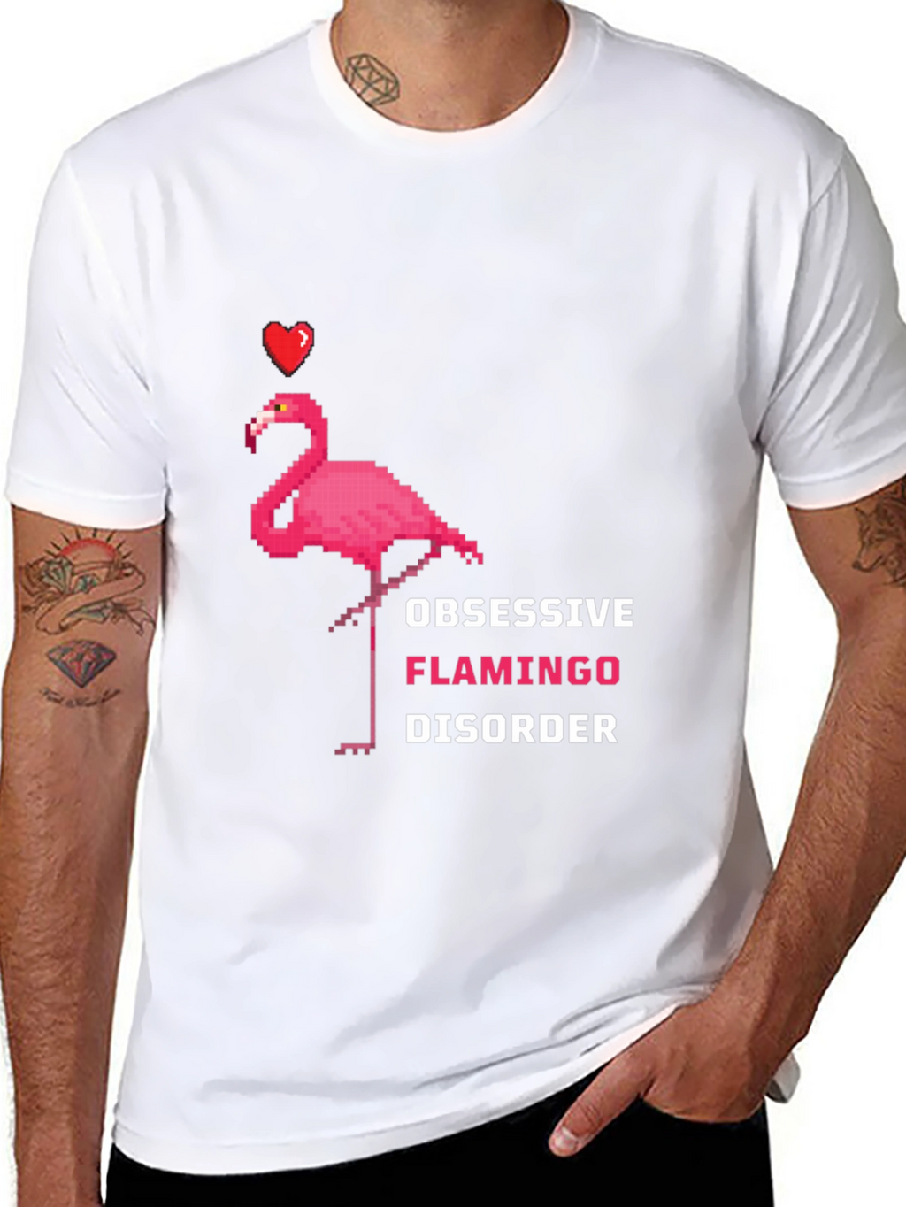 Obsessive Flamingo Disorder Graphic Tee